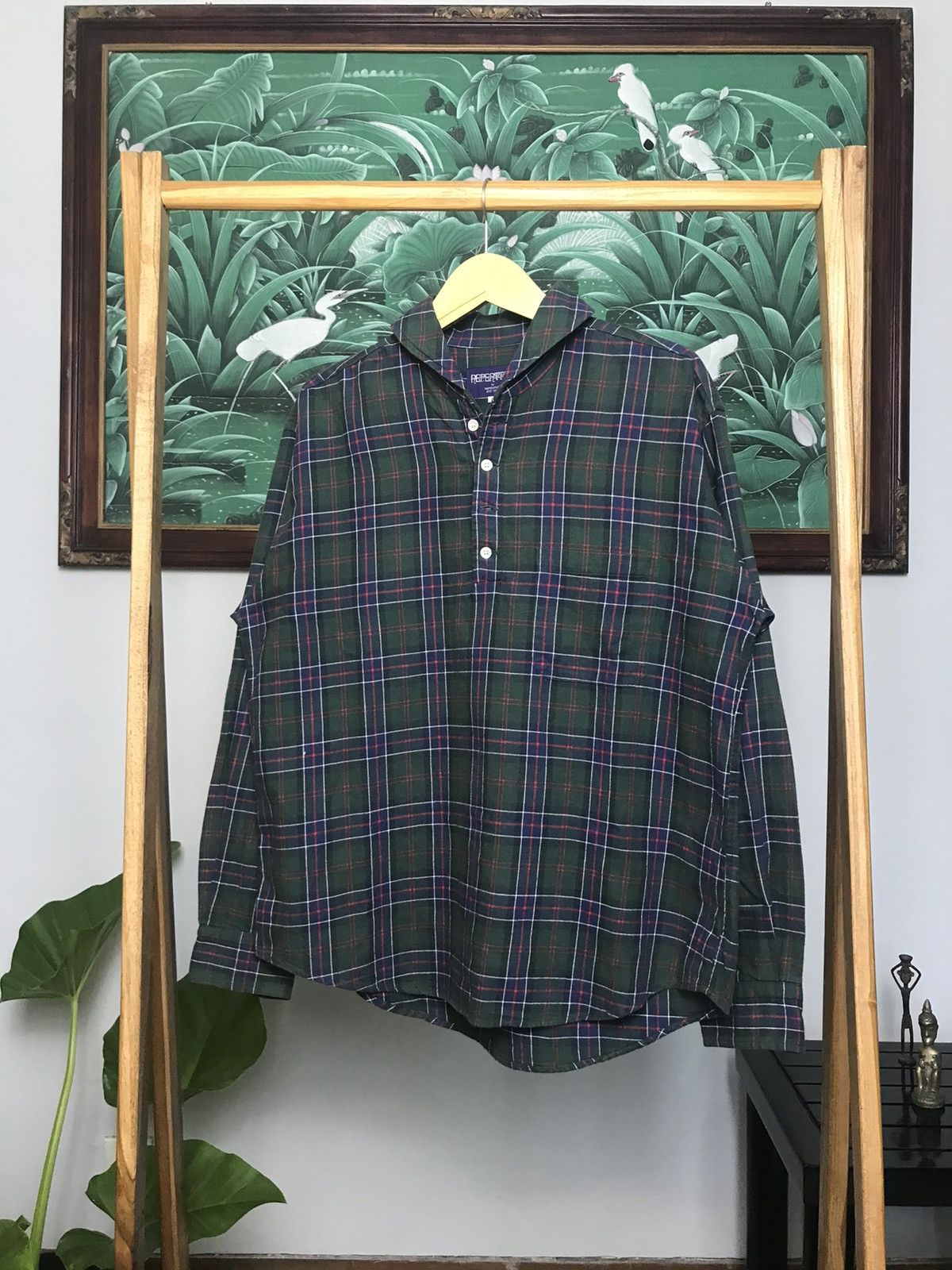 Nepenthes Nepenthes Shawl Collar Half Buttom Pullover Longsleeve Shirt Size US L / EU 52-54 / 3 - 4 Thumbnail