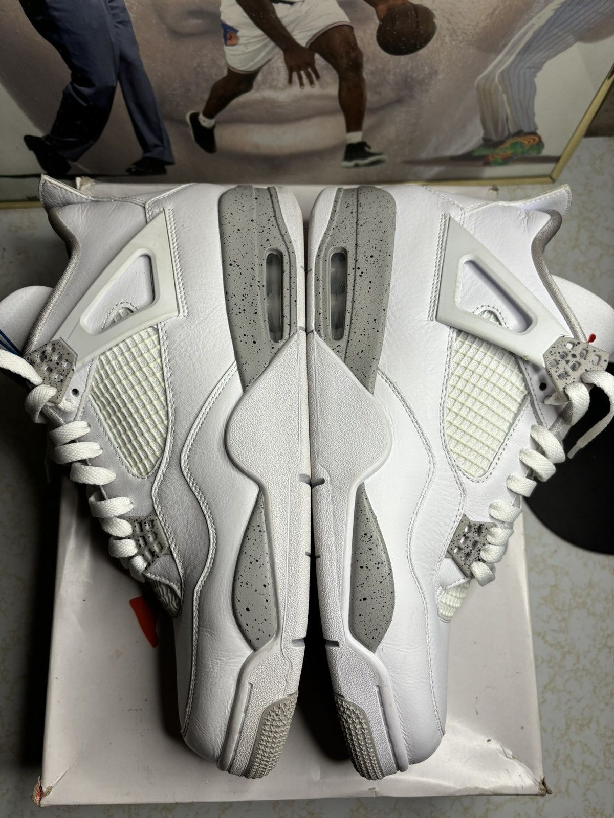 Jordan Brand Jordan Retro 4 ‘white oreo’ Size US 12 / EU 45 - 4 Thumbnail
