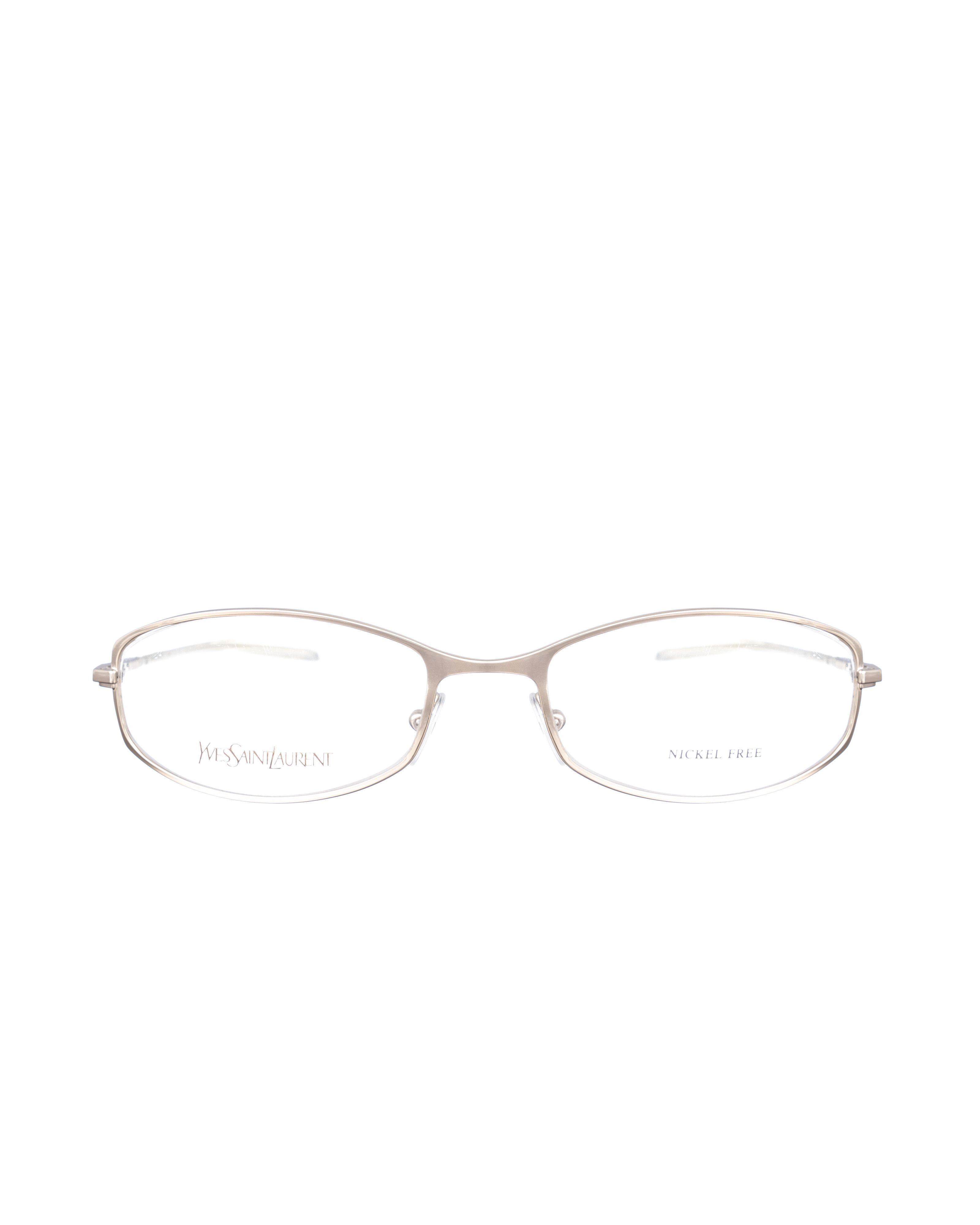 Yves Saint Laurent 00s Gold Chrome Metal Glasses
