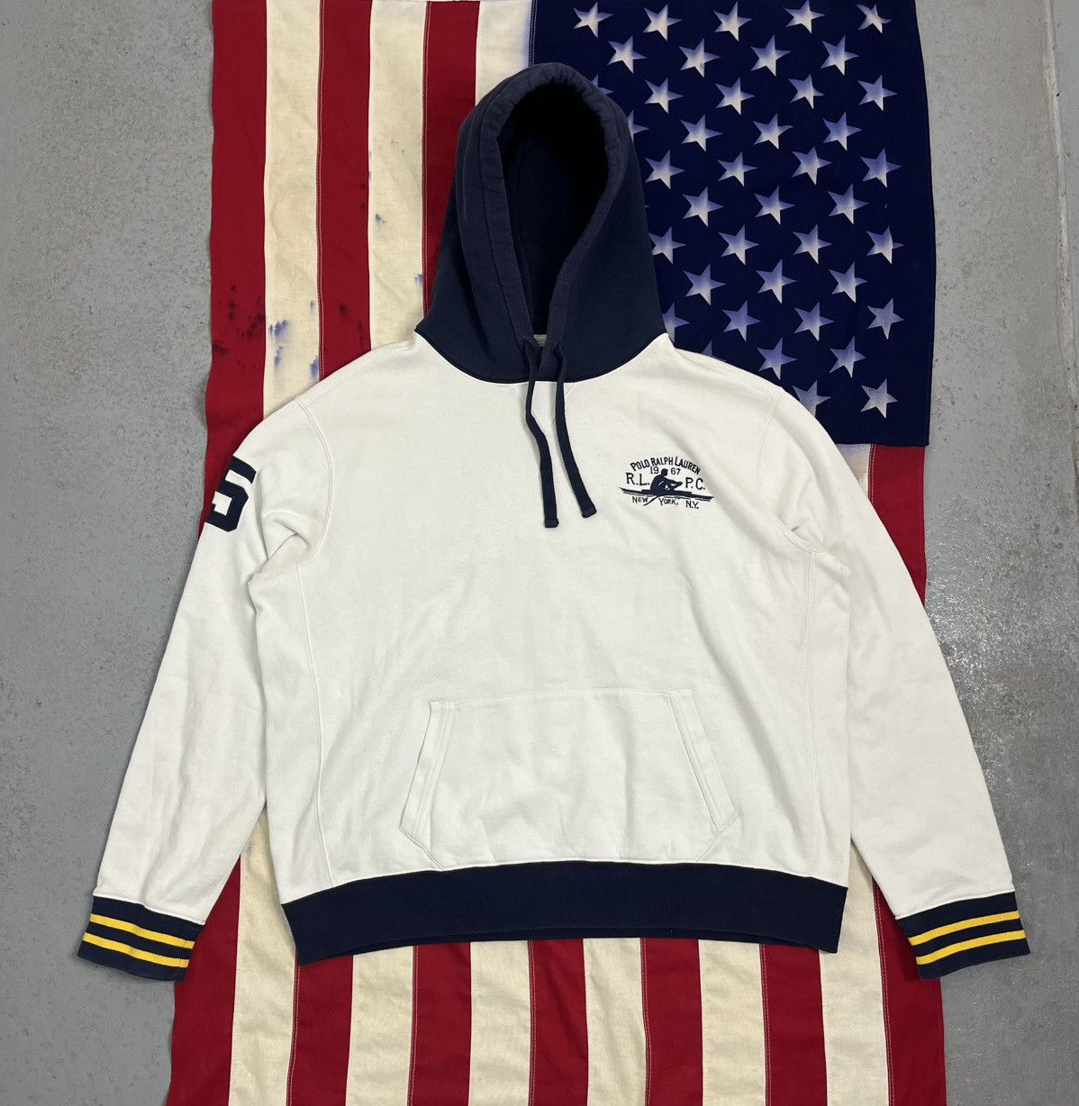 Polo Ralph Lauren Vintage Polo Ralph Lauren big logo Hoodie Size US XXL / EU 58 / 5 - 1 Thumbnail