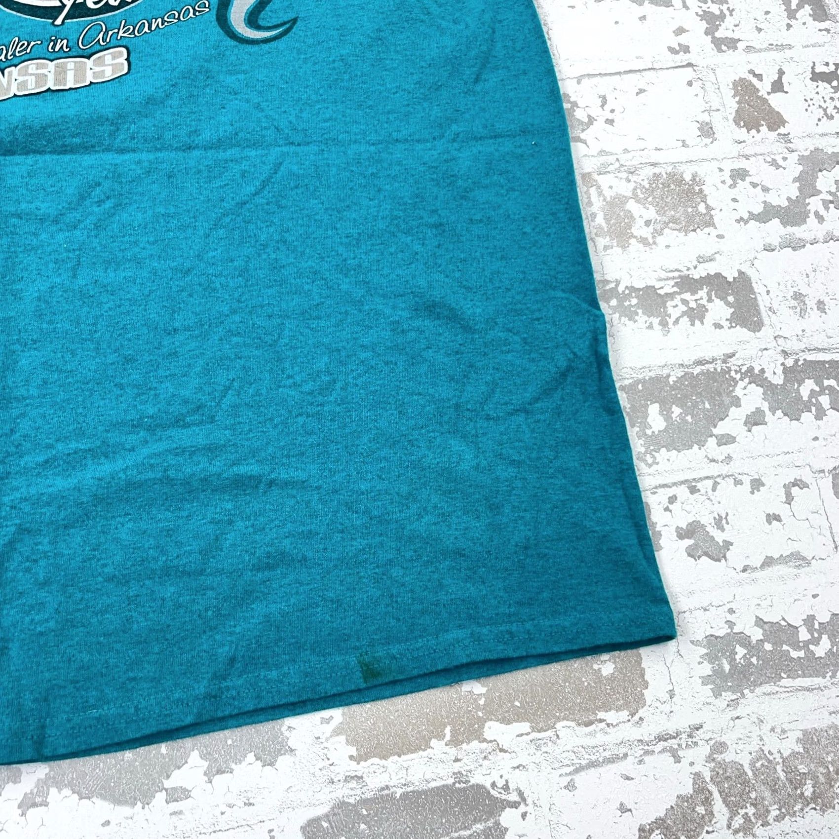 Harley Davidson Harley-Davidson Shirt Men Blue Teal Graphic Print 80s Biker Motorcycle Tee XL Adults Size US XL / EU 56 / 4 - 7 Thumbnail
