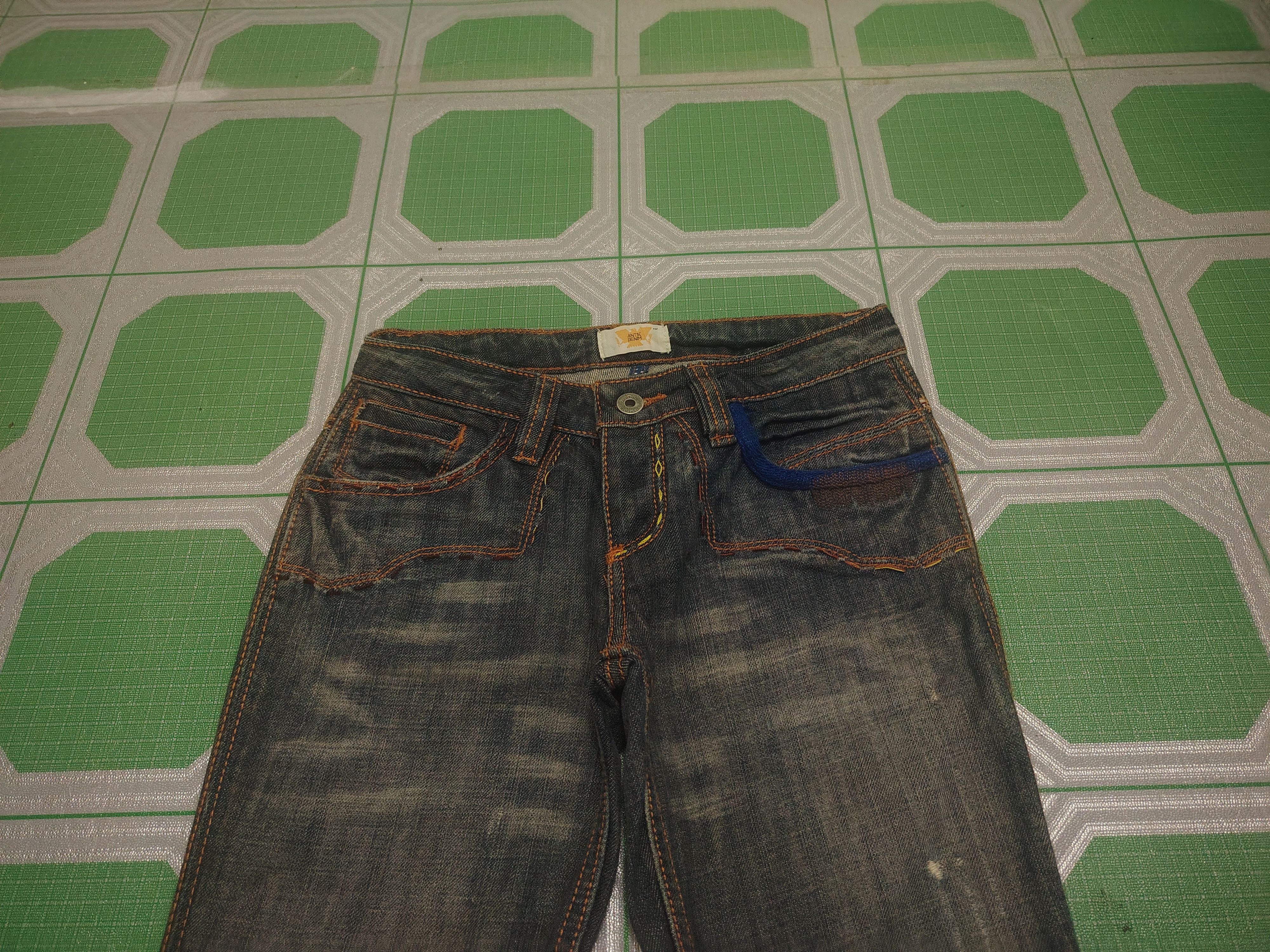 Antik Denim Antik Denim Flared Distress Jeans Embroidered Navajo Pockets Size 26" / US 2 / IT 38 - 3 Thumbnail