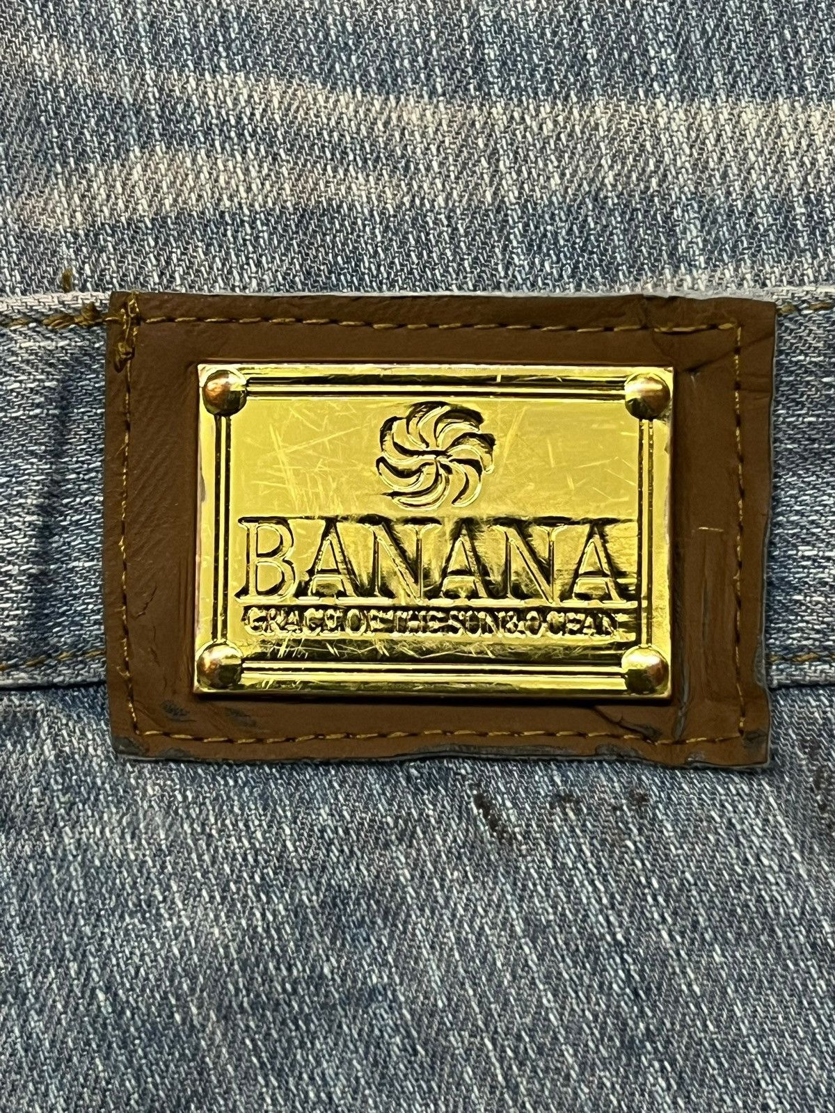 Japanese Brand Baggy Vintage 00s Banana Seven Paisley Retro Streatwear Size US 35 - 12 Thumbnail