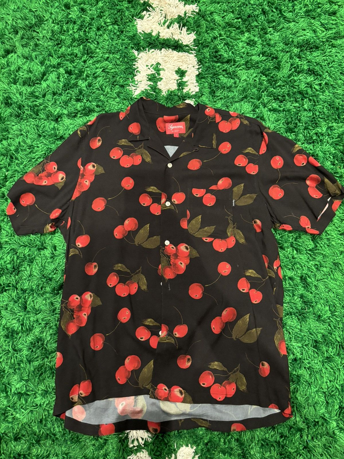 Supreme Supreme Cherry Rayon S/SShirt | Grailed