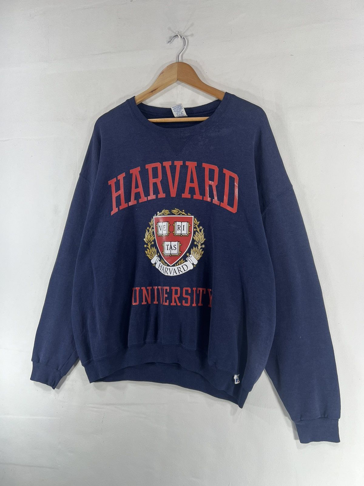 Russell Athletic Vintage Harvard Russell Athletic Spellout Sweatshirt Size US XXL / EU 58 / 5 - 4 Thumbnail