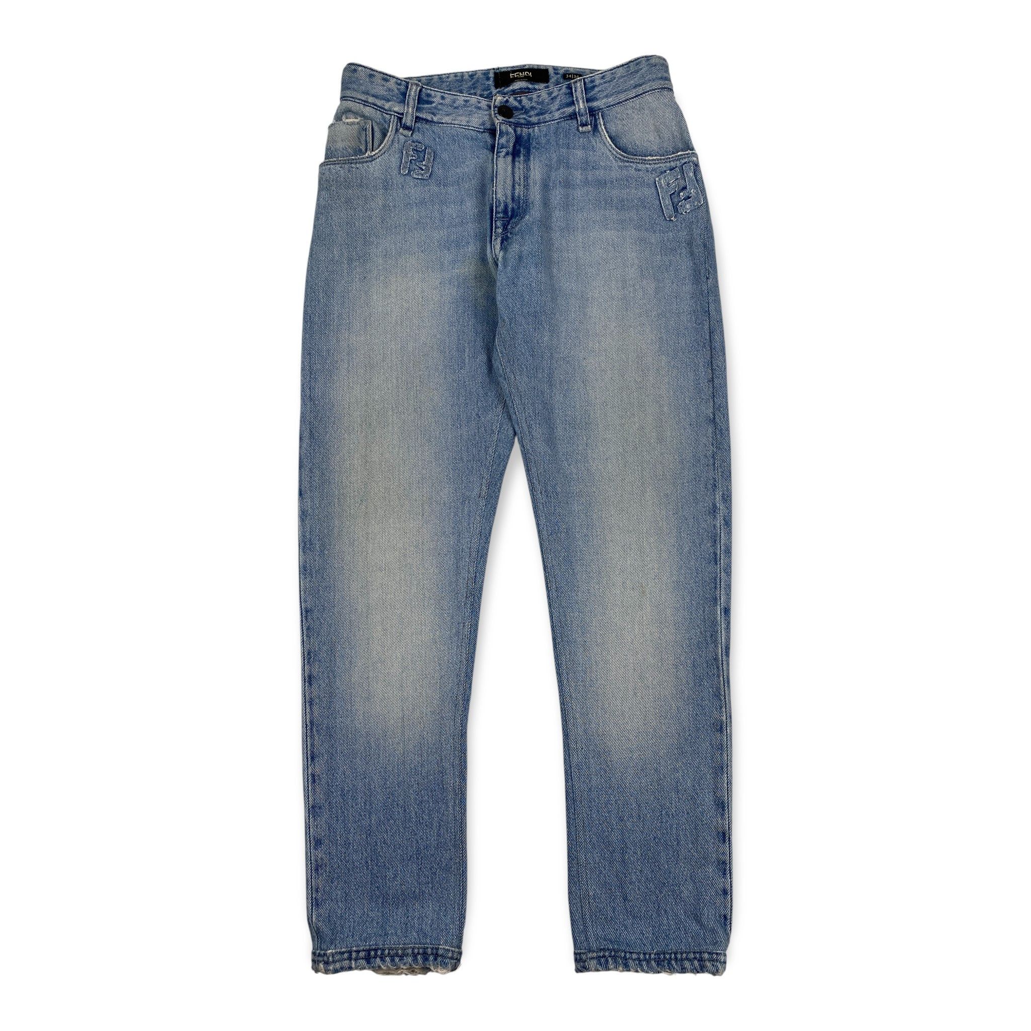 Fendi Stone Washed Jeans Size 24" / US 00 / IT 34 - 2 Thumbnail