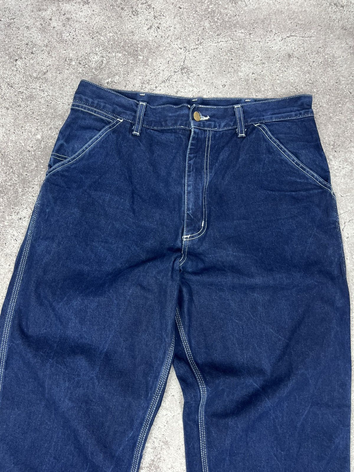 Carhartt Vintage Carhartt Denim Simple Pants 90s Blue Size US 33 - 9 Thumbnail
