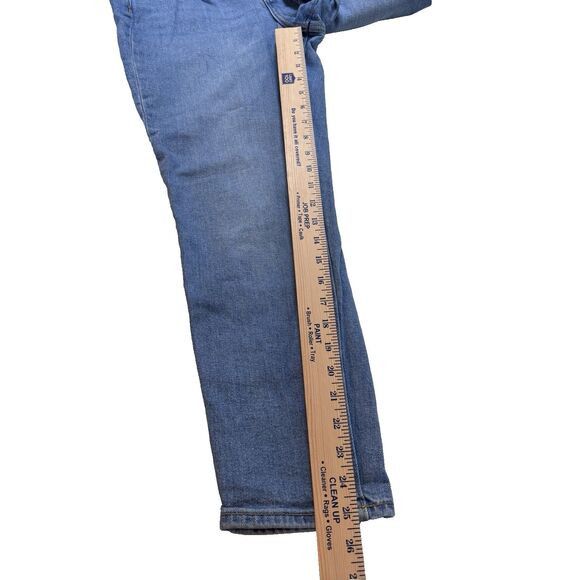 Old Navy Old Navy High Rise Straight Jean Women Blue Distressed 6 Size 28" / US 6 / IT 42 - 13 Thumbnail