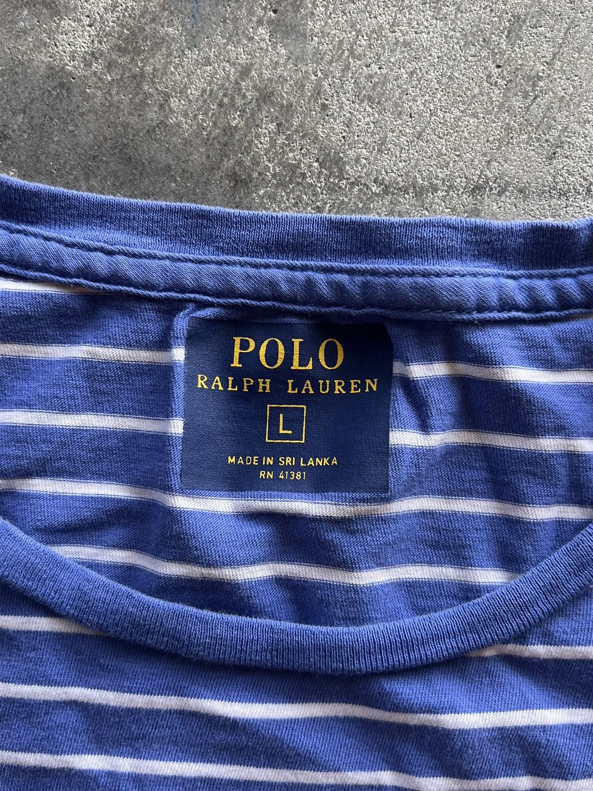 Polo Ralph Lauren Polo Ralph Lauren Blue Striped Shirt Size US L / EU 52-54 / 3 - 3 Thumbnail