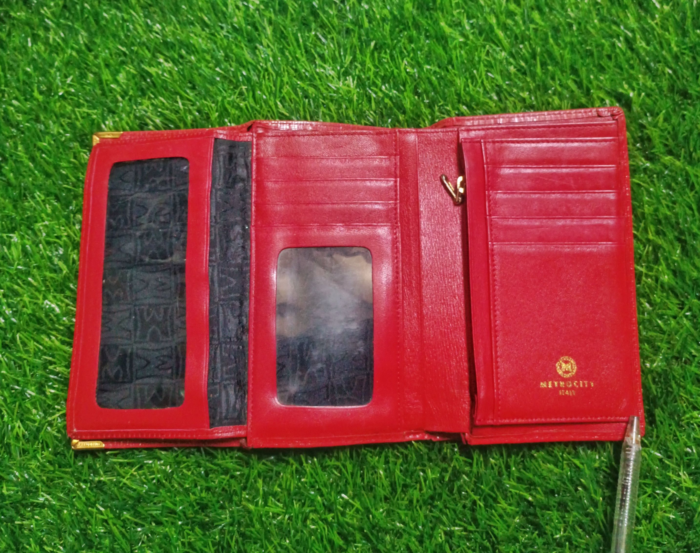 Leather METROCITY ITALY LEATHER TRIFOLD WALLET Size ONE SIZE - 5 Thumbnail
