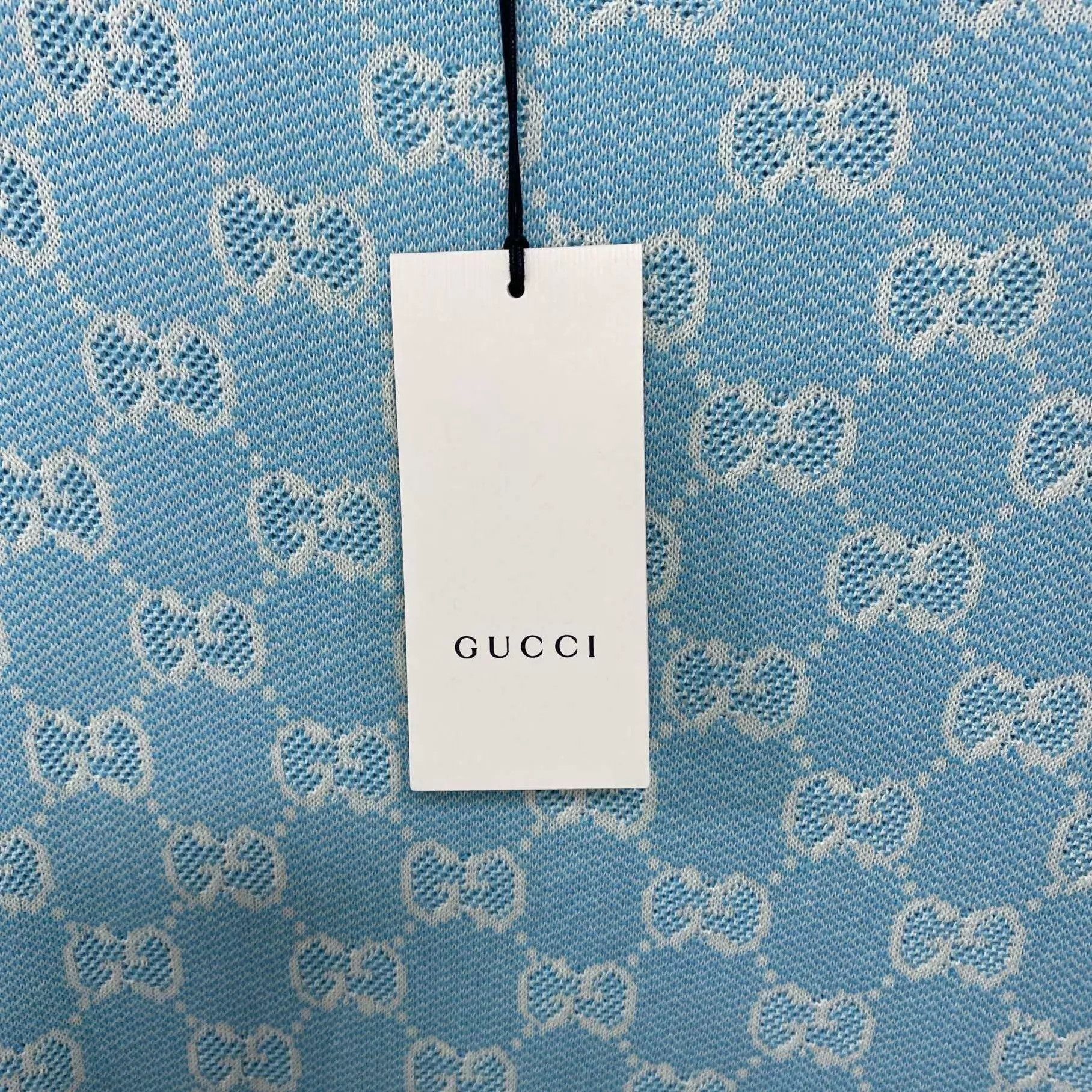 Gucci GUCCI Blue All-Over Jacquard Dress Women's M Size M / US 6-8 / IT 42-44 - 6 Thumbnail