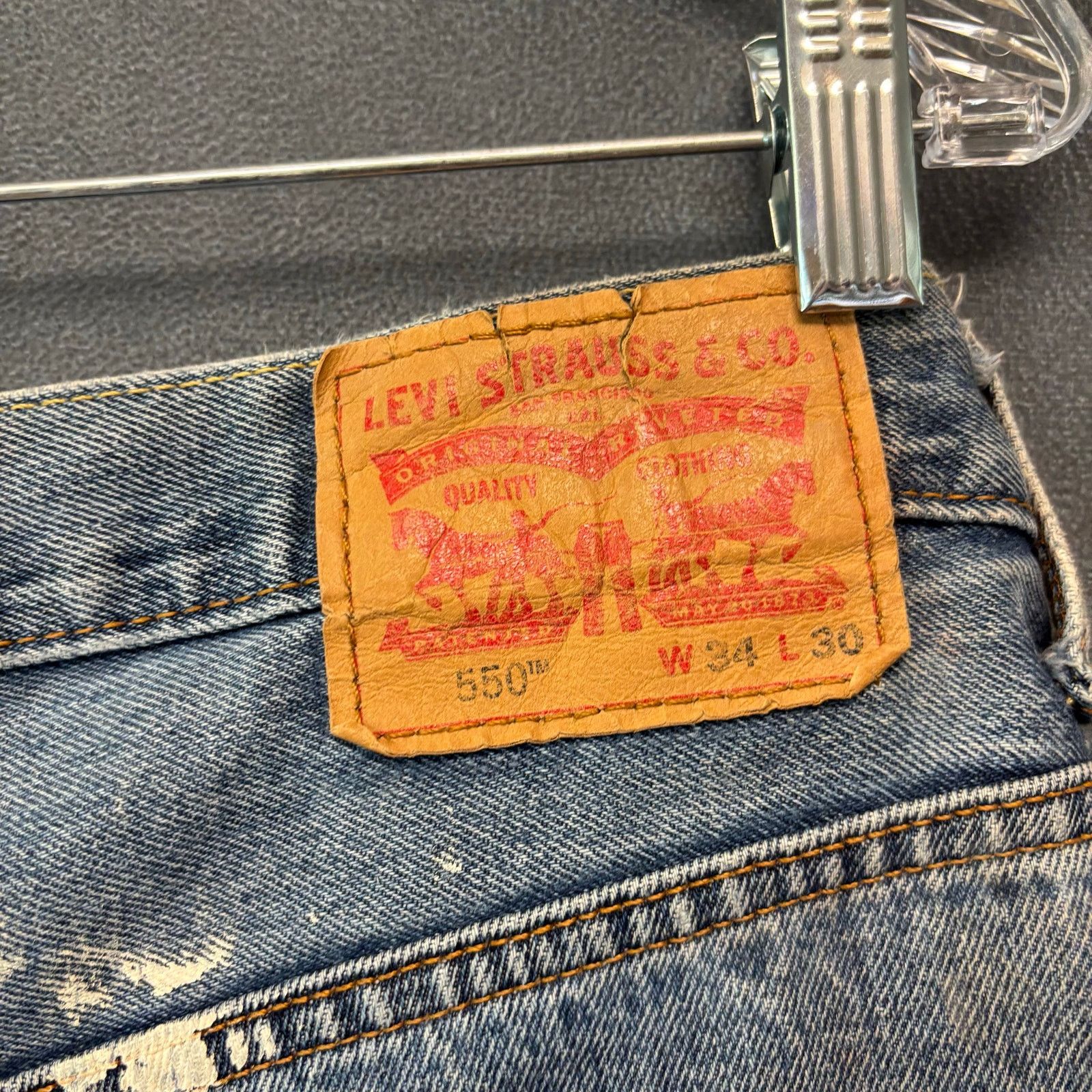 Levi's Thrashed Levi's 550 34x30 Paint Marks Skater Grunge Casual Size US 34 / EU 50 - 9 Thumbnail