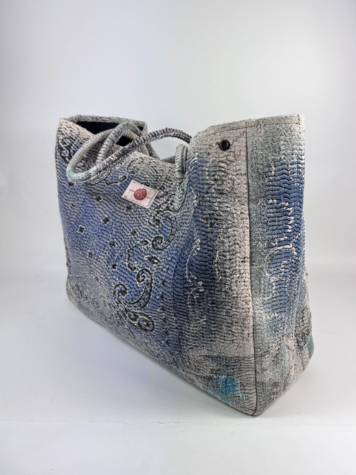 Proleta Re Art X ERI MEME GLITCH BORO APPLIQUÉD PATCHWORK TOTE BAG Size ONE SIZE - 5 Thumbnail