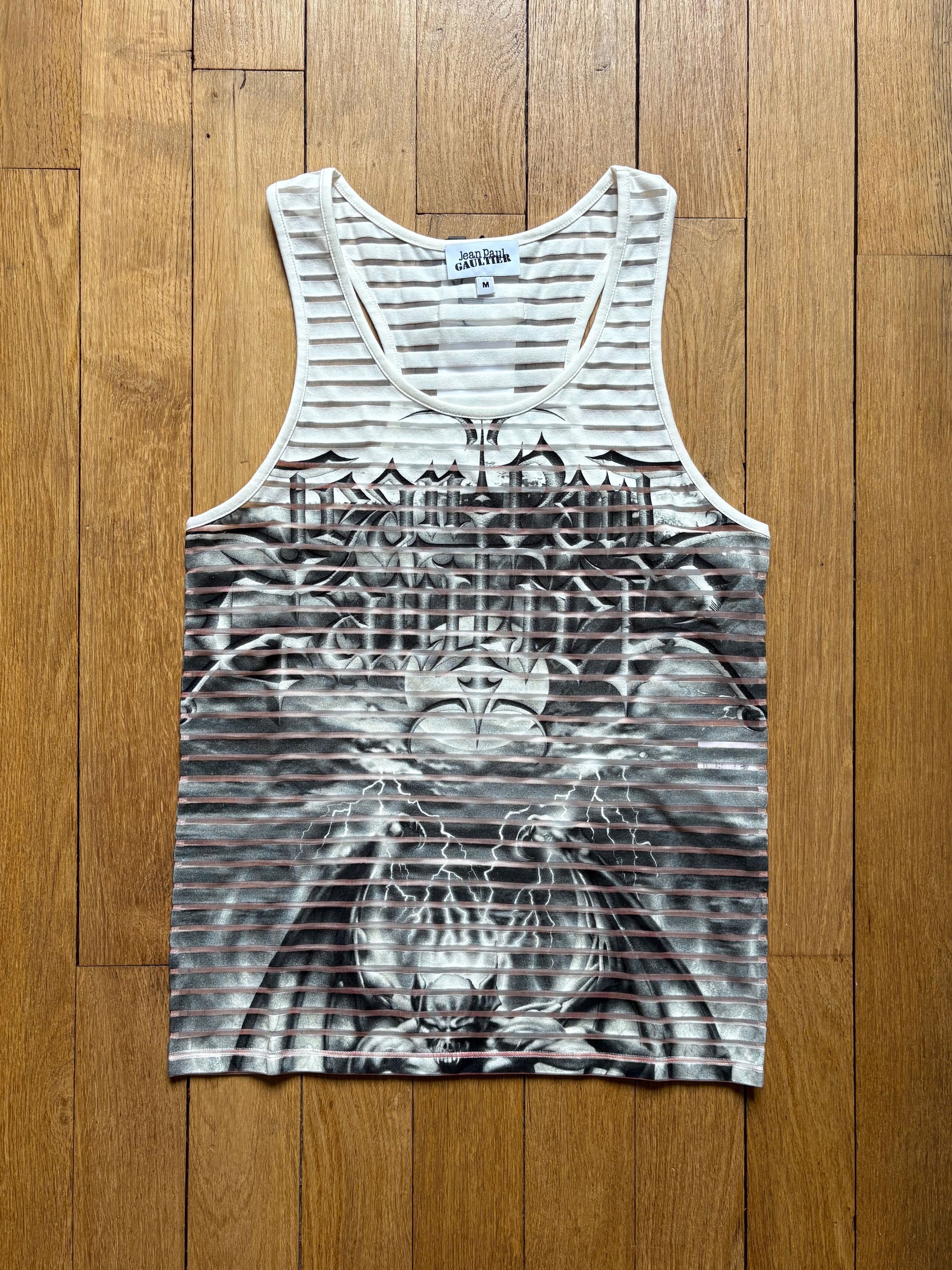 Jean Paul Gaultier Jean Paul Gautier striped diablo devil tank top Size M / US 6-8 / IT 42-44 - 1 Thumbnail