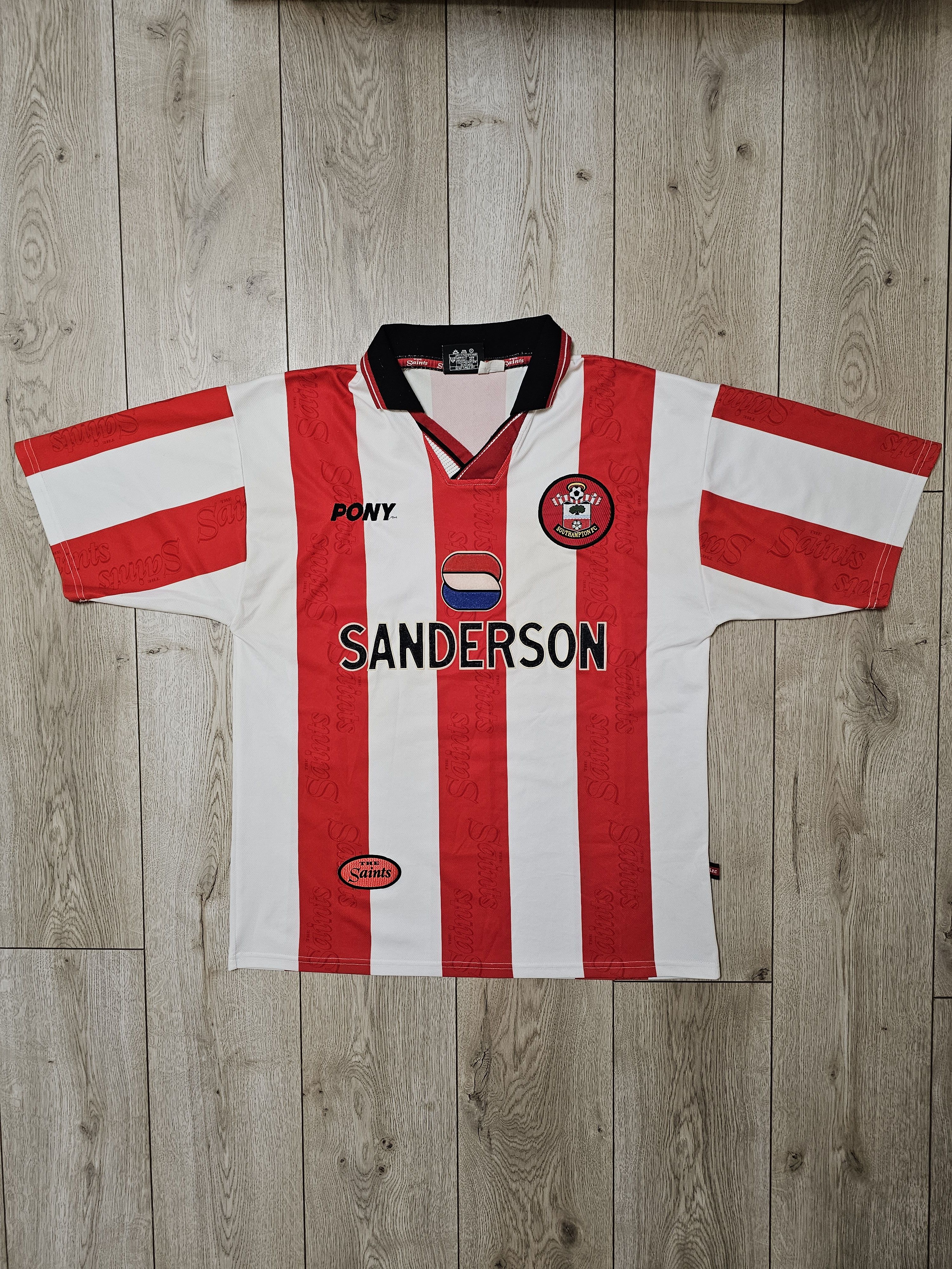 Vintage SOUTHAMPTON 1997 1999 HOME FOOTBALL SHIRT SOCCER JERSEY Size US L / EU 52-54 / 3 - 1 Thumbnail