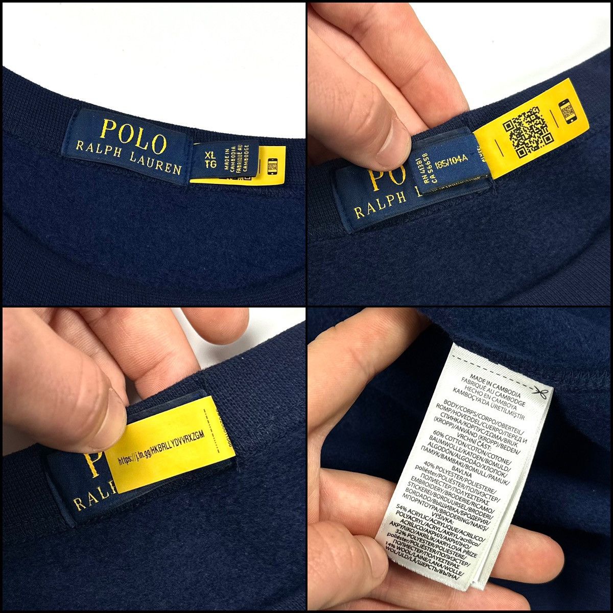 Polo Ralph Lauren Men’s Polo Ralph Lauren USA Flag Blue Cotton Sweatshirt - XL Size US XL / EU 56 / 4 - 10 Thumbnail
