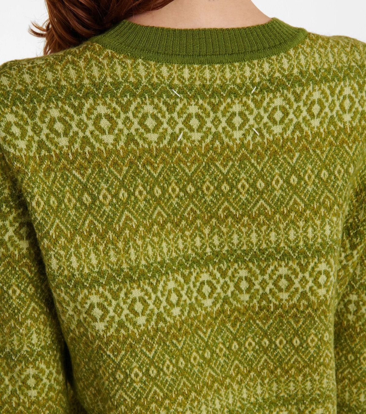 Maison Margiela o1y0625 Crewneck Sweater in Green Size S / US 4 / IT 40 - 3 Thumbnail