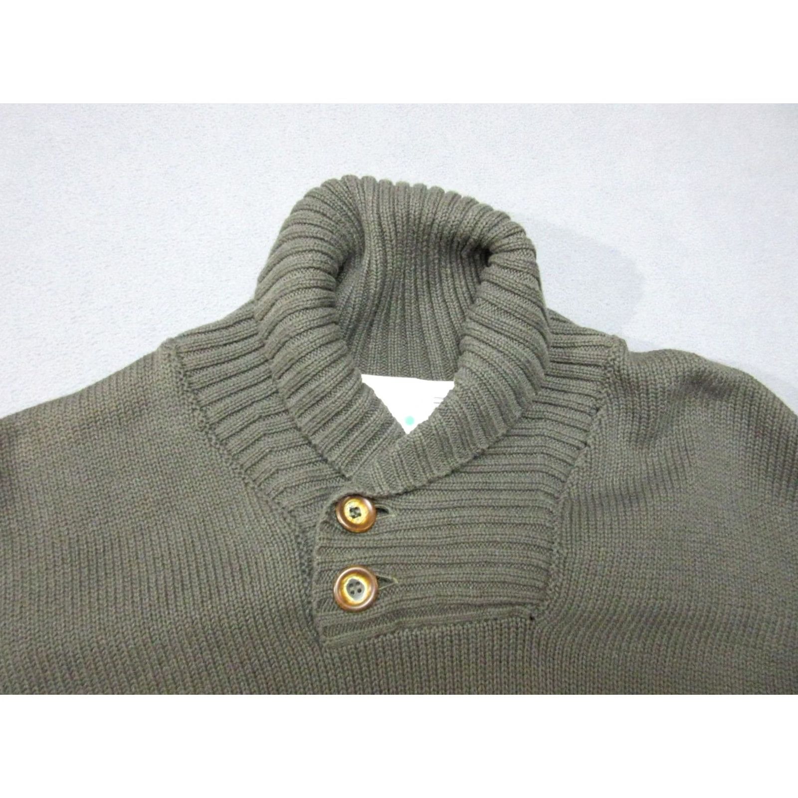 Bills Khakis Bills Khakis Sweater Mens Large Green Shawl Neck Button Pullover Heavyweight Size US L / EU 52-54 / 3 - 3 Thumbnail