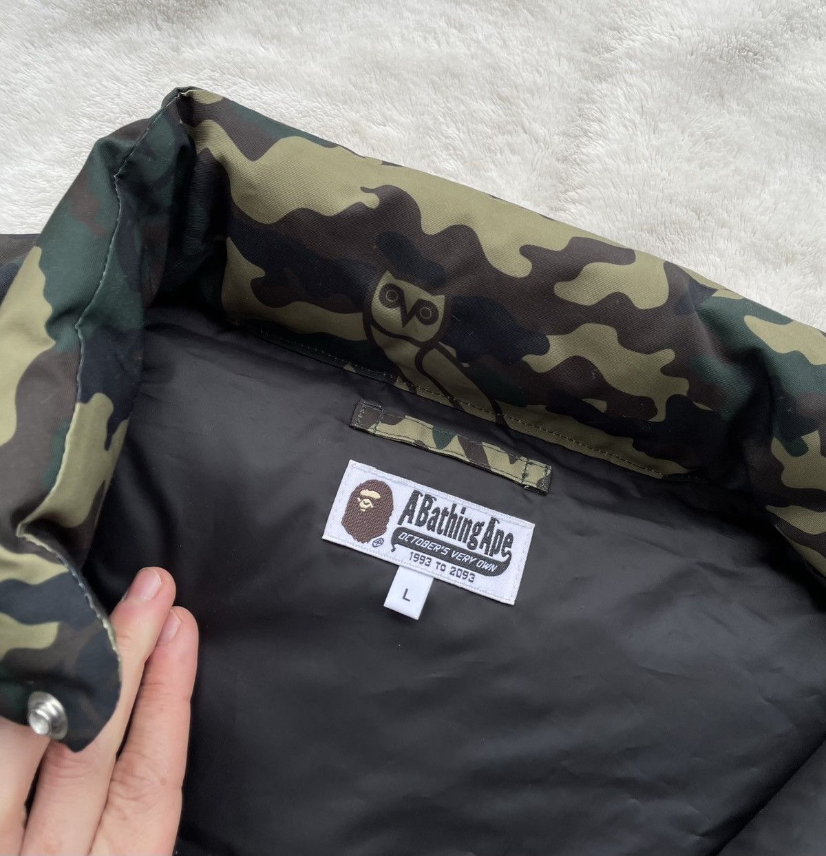 Bape × October's Very Own Bape x OVO Green Woodland Camo Vest Size US L / EU 52-54 / 3 - 6 Thumbnail