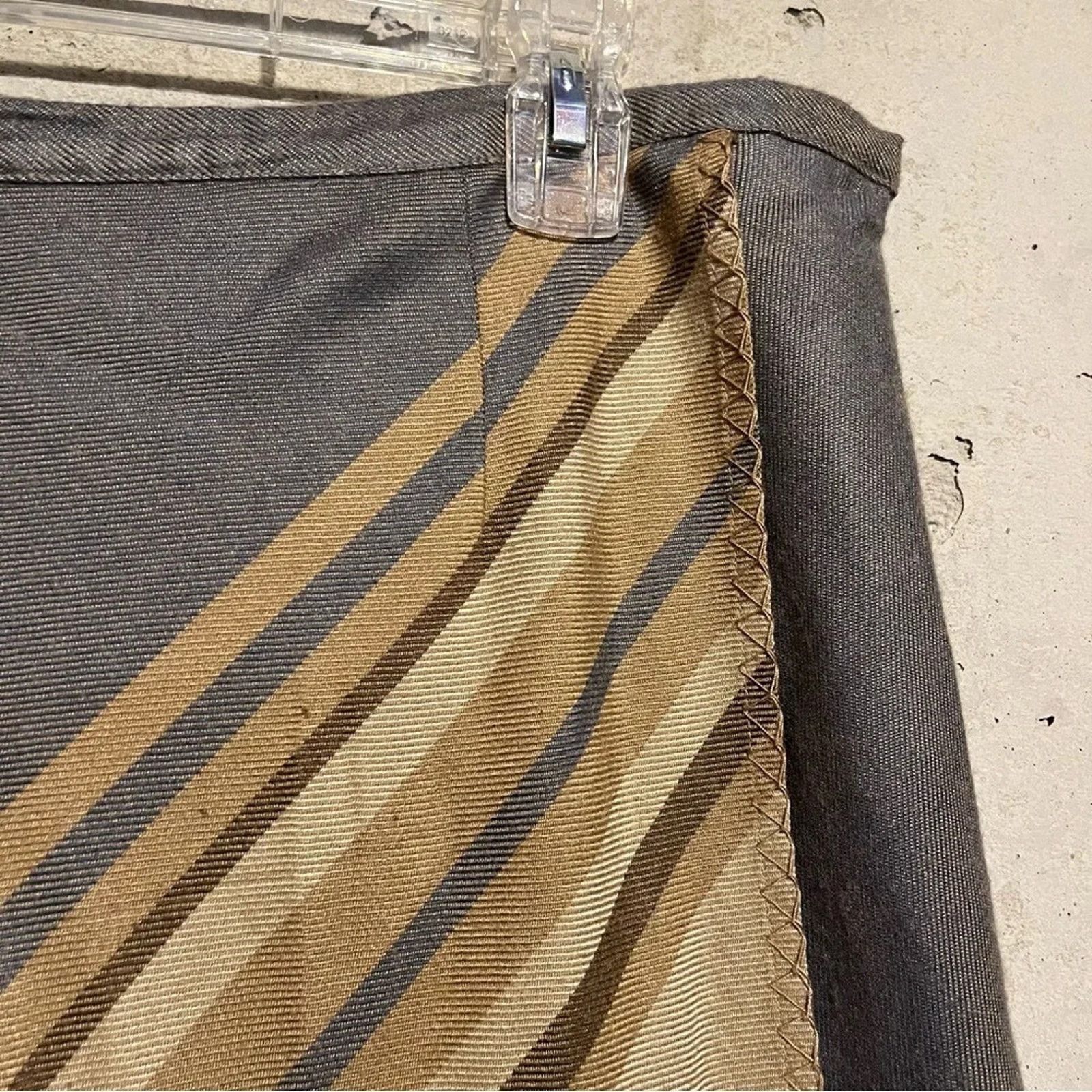 Coldwater Creek Coldwater Creek Boho Faux Wrap Midi Skirt Draped Sz L Size 32" / US 10 / IT 46 - 3 Thumbnail