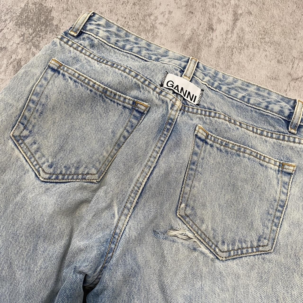 Other Ganni high-waisted jeans with frayed hem Vintage Size US S / EU 44-46 / 1 - 1 Thumbnail