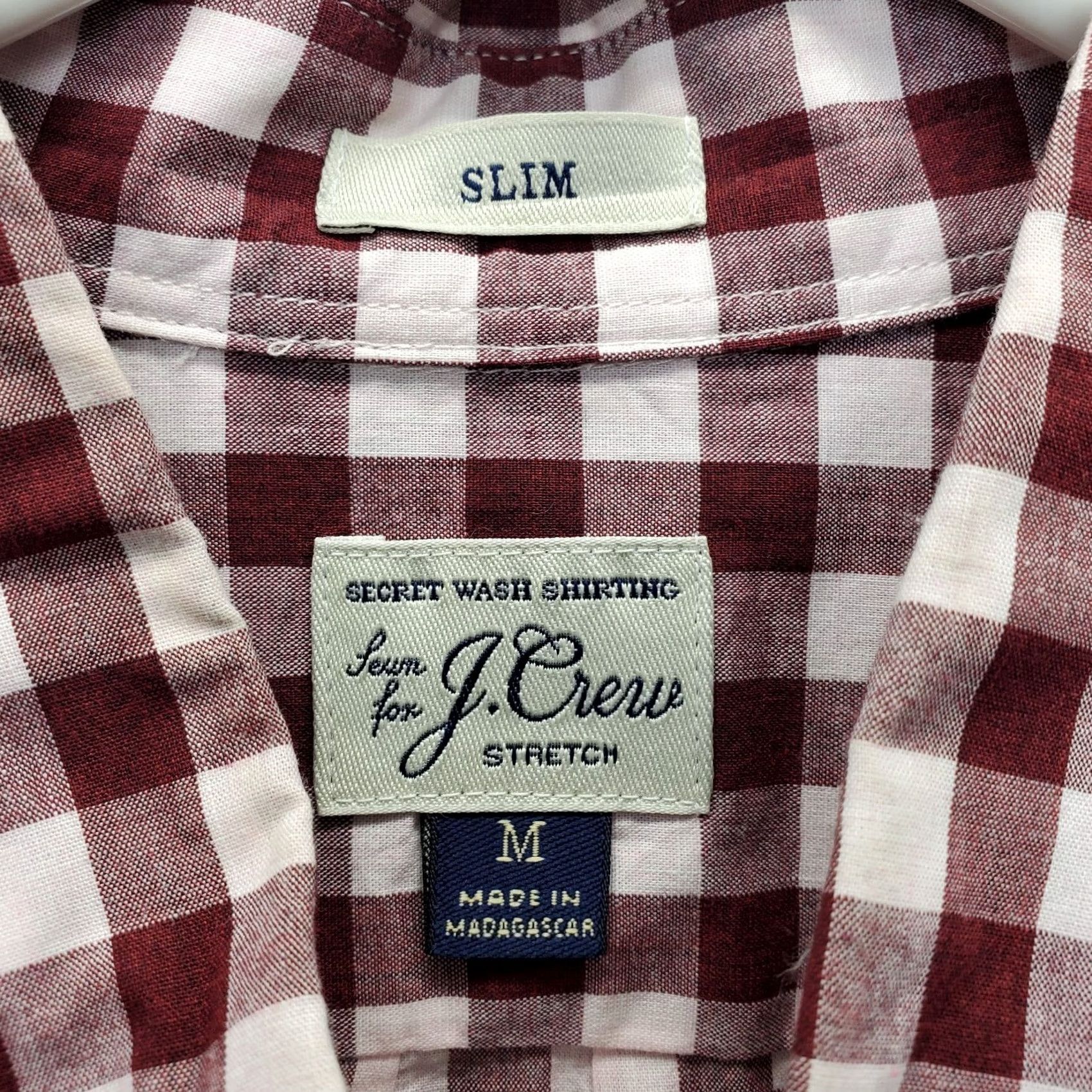 J.Crew J.Crew Mens Shirt Multi Check Slim Stretch Button-Down M White? Multicolor 90s? Size US M / EU 48-50 / 2 - 5 Thumbnail