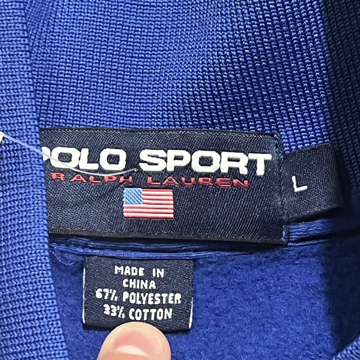 Polo Ralph Lauren Vintage Polo Sport Athletic Dept Shirt 1/4 Zip Size Large Size US L / EU 52-54 / 3 - 7 Thumbnail