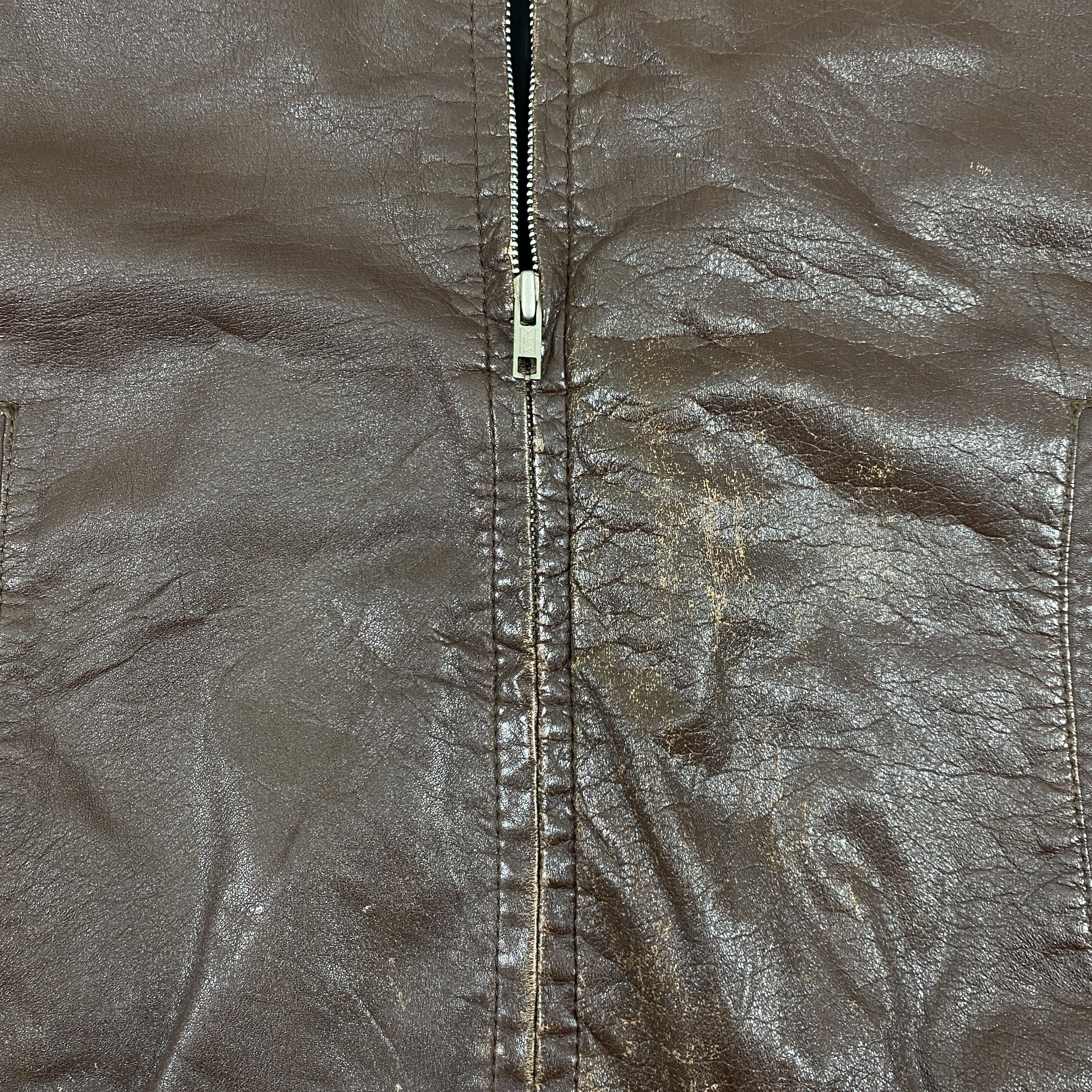 Avirex Vintage Leather Bomber Avirex Style Jacket- J421 Size US L / EU 52-54 / 3 - 4 Thumbnail