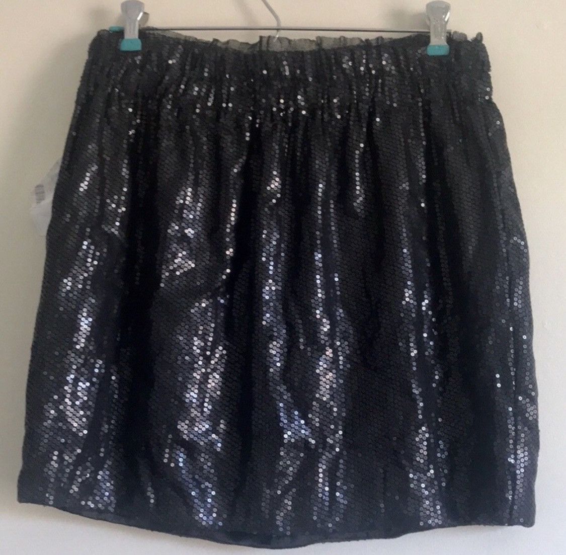 Other BAR III SEQUIN MINI SKIRT W/ LACE EMBROIDERY SZ L Size 30" / US 8 / IT 44 - 1 Thumbnail