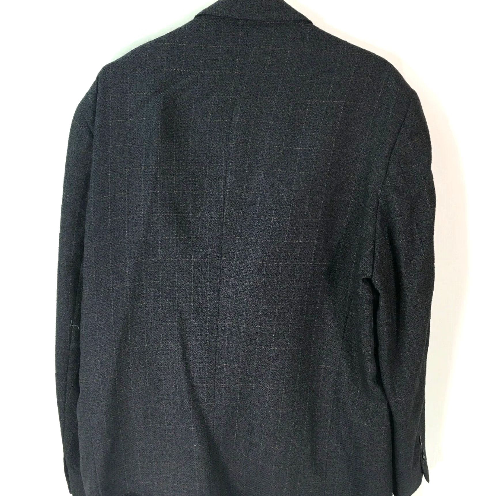 Pronto Uomo Pronto Uomo Blazer Shirt Black Check Jacket 46L Mens Long Sleeve Casual Size US XXL / EU 58 / 5 - 2 Thumbnail