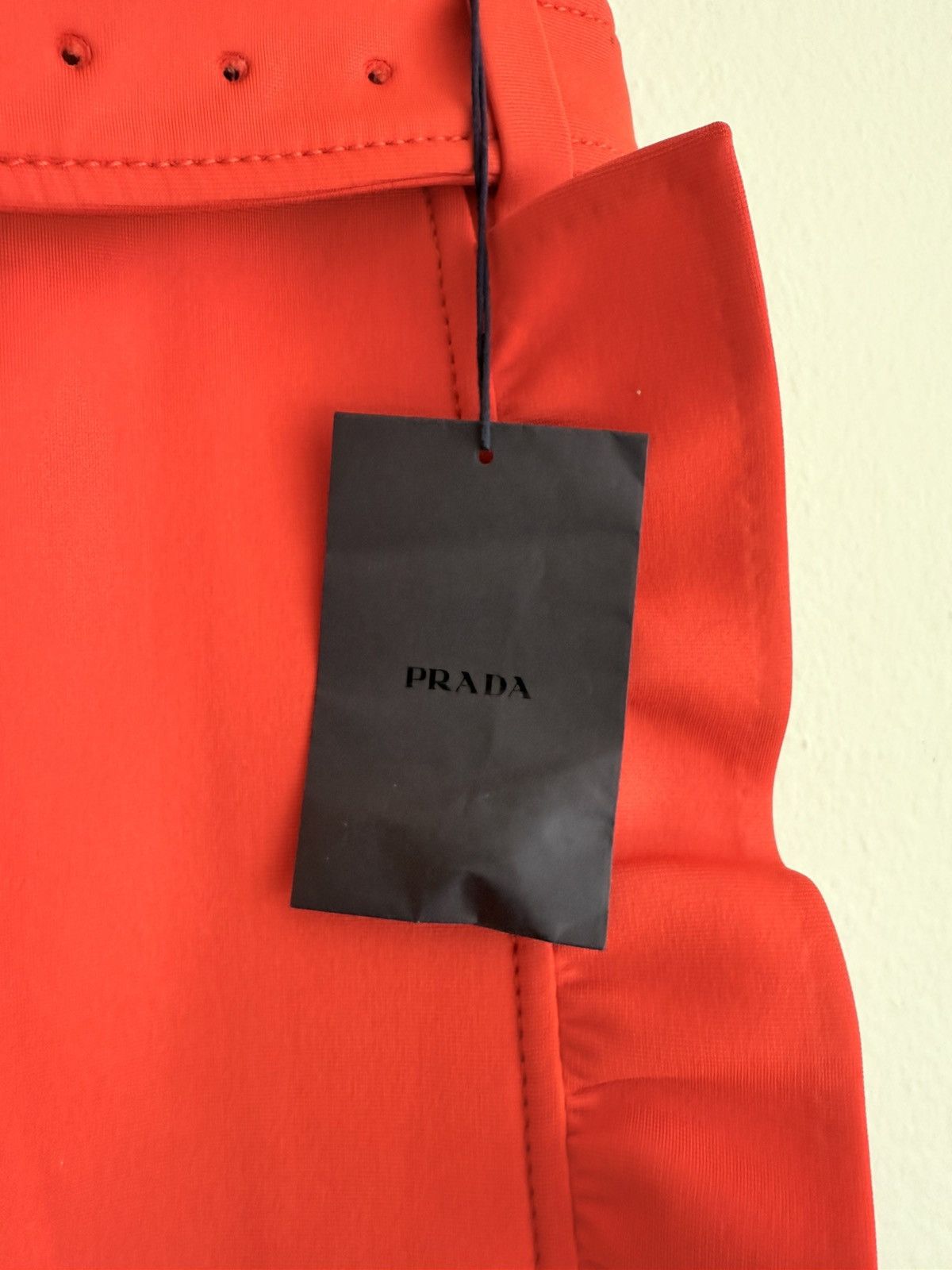 Prada Prada girdle skirt in Orange Size 28" / US 6 / IT 42 - 3 Thumbnail