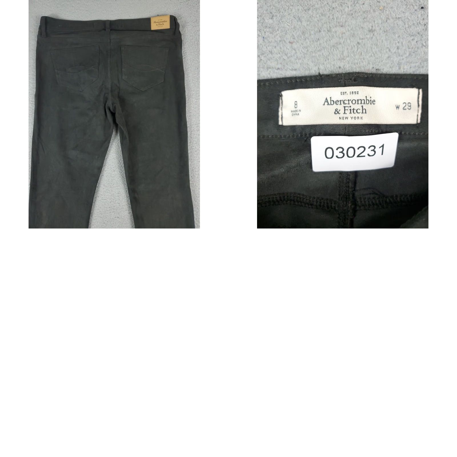 Abercrombie & Fitch Abercrombie & Fitch Jeans Womens Size 8 32x29 Gray Straight Pants with Zipper Size 30" / US 8 / IT 44 - 8 Thumbnail