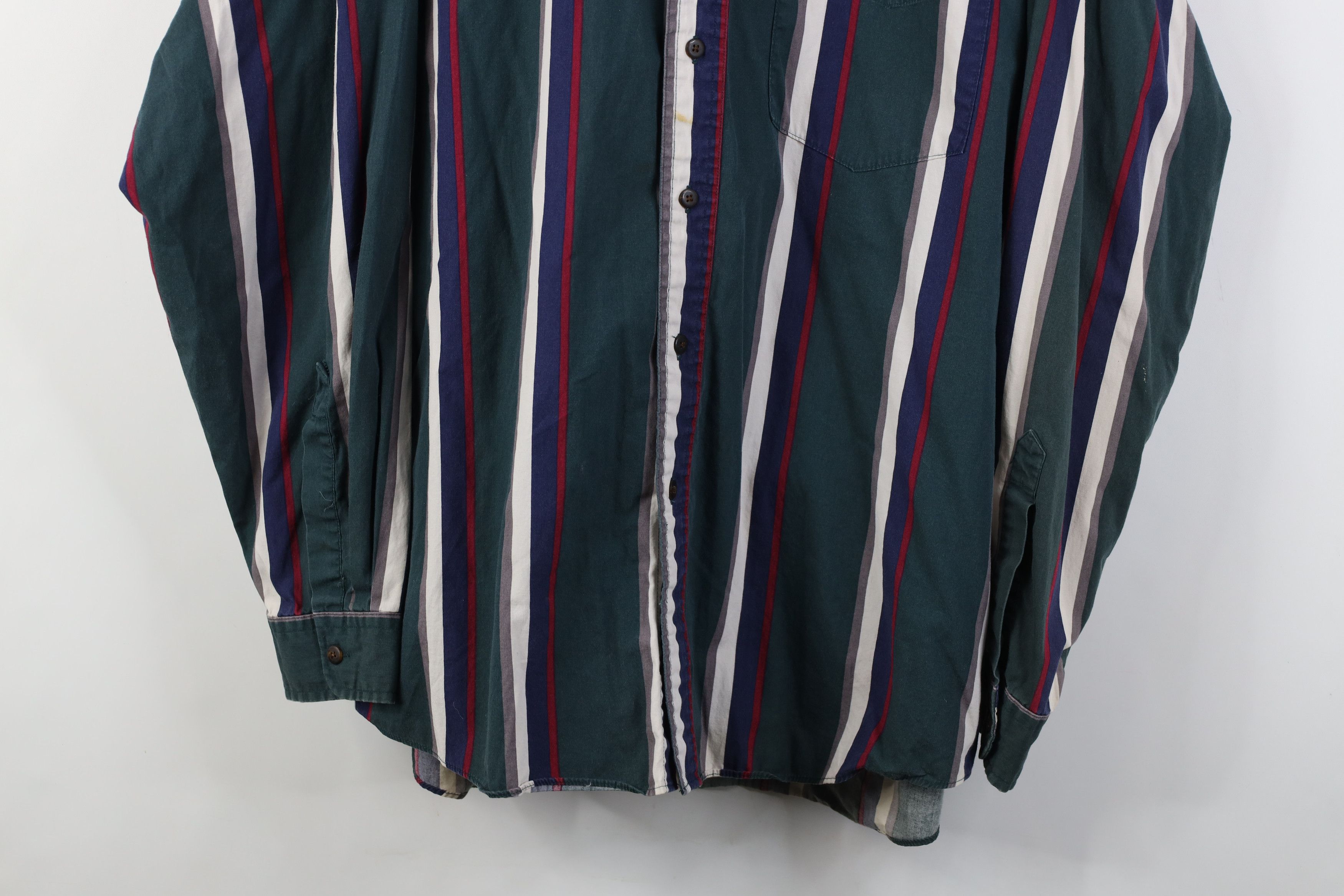 Vintage Vintage 90s Streetwear Block Collared Button Down Shirt Size US XL / EU 56 / 4 - 3 Thumbnail