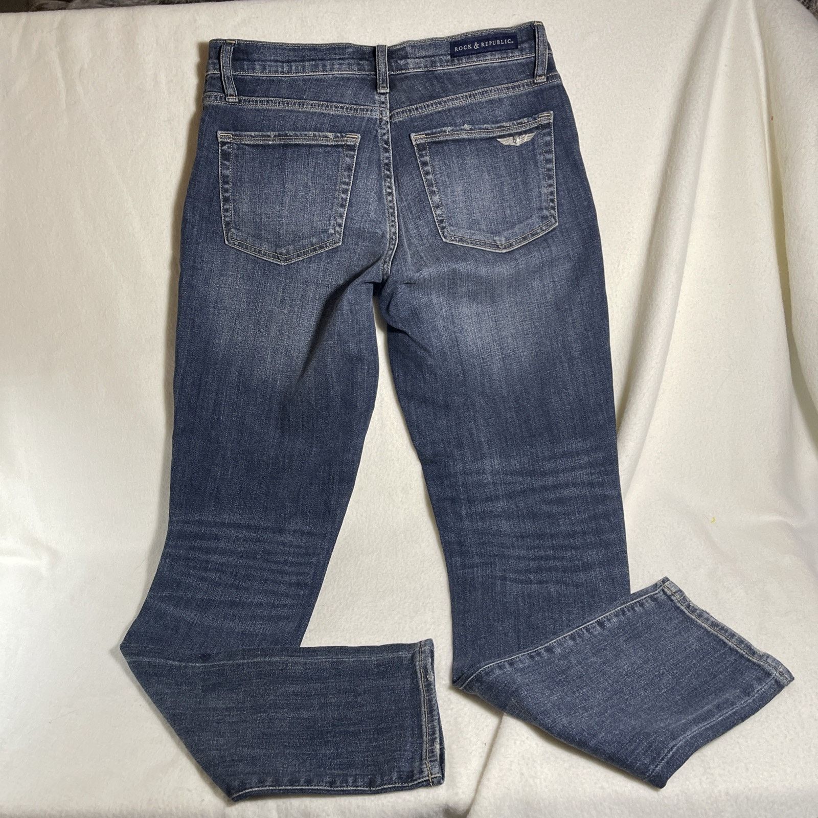 Rock & Republic Rock & Republic Berlin Women’s Sz 6M Distressed/ Embroidered Size 28" / US 6 / IT 42 - 6 Thumbnail