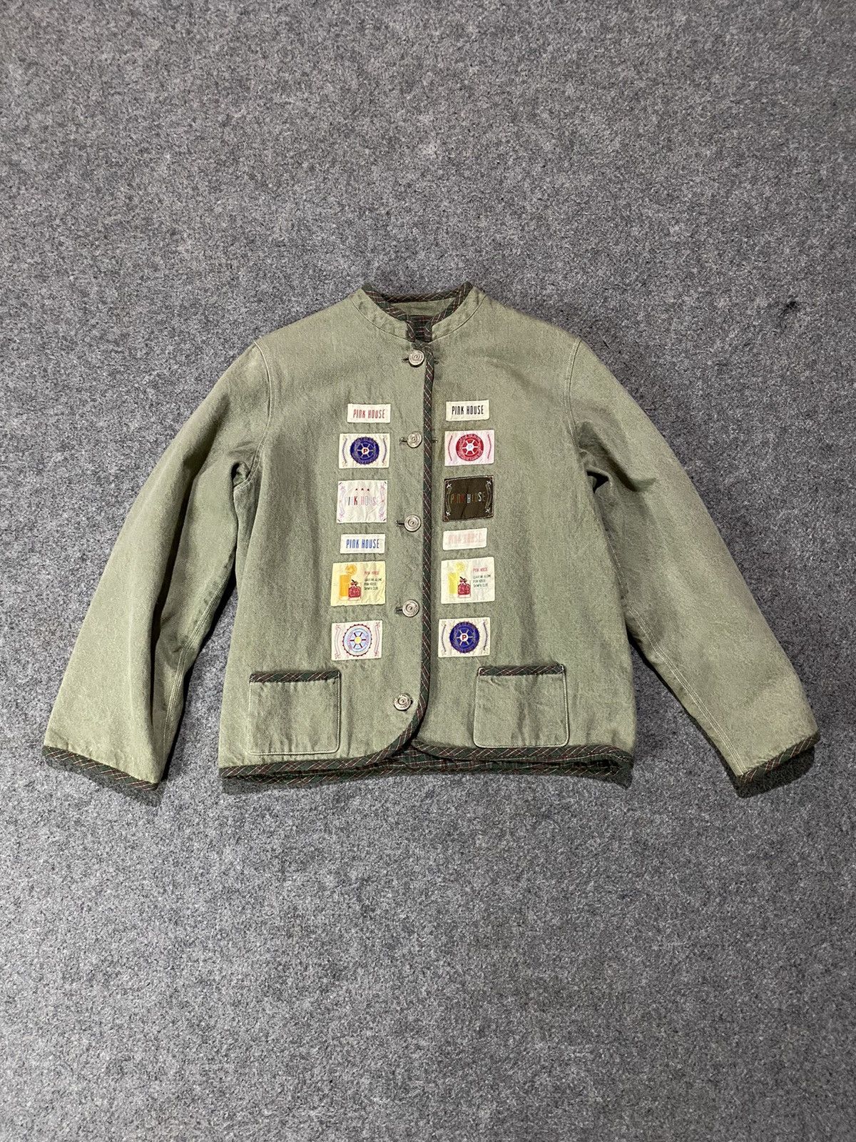 Japanese Brand × Pink House Vintage Pink House Patch Reversible Jacket Size US S / EU 44-46 / 1 - 2 Thumbnail
