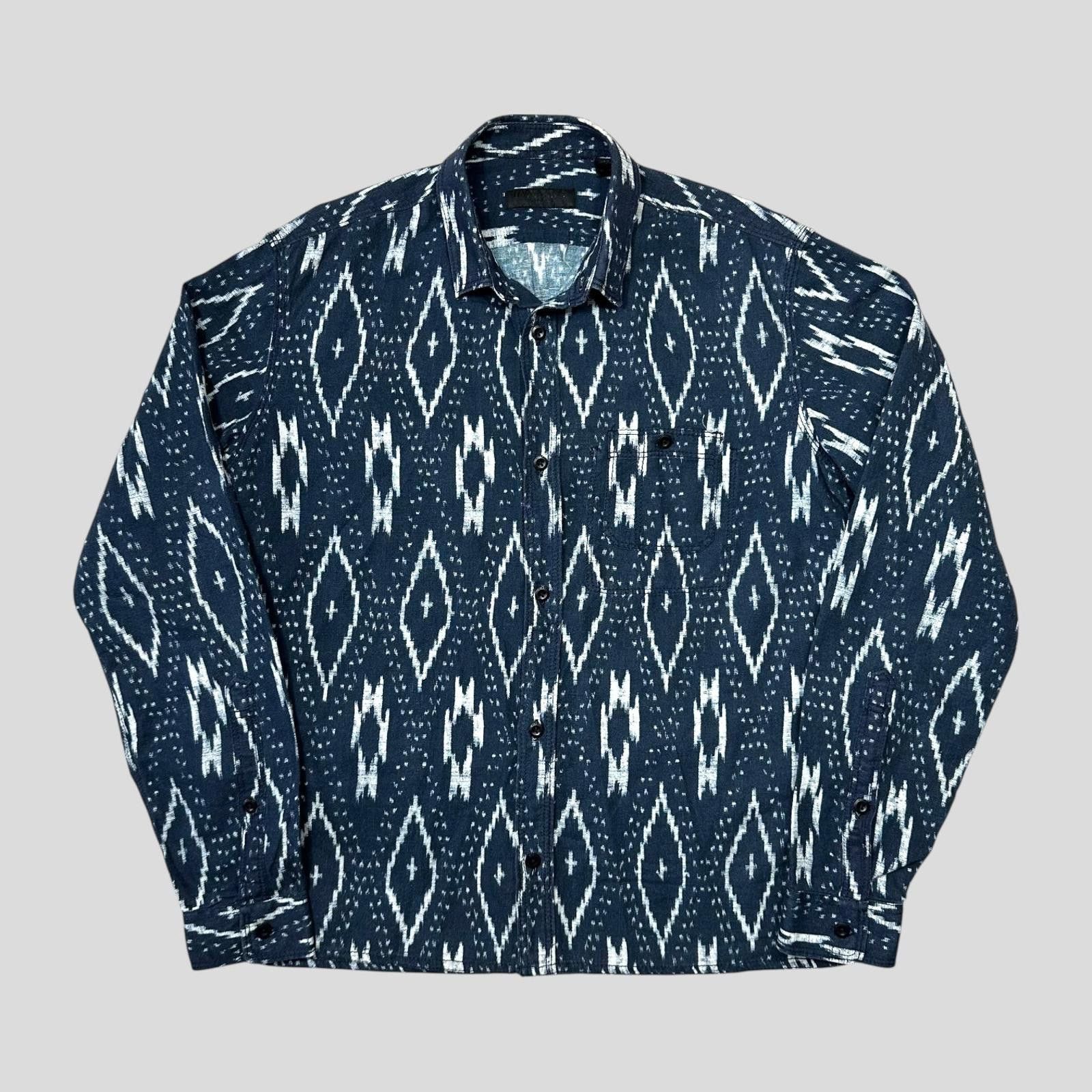 Burberry Burberry Prorsum 2012 Ikat Runway Print LS Boxy Shirt - S Size US S / EU 44-46 / 1 - 1 Thumbnail
