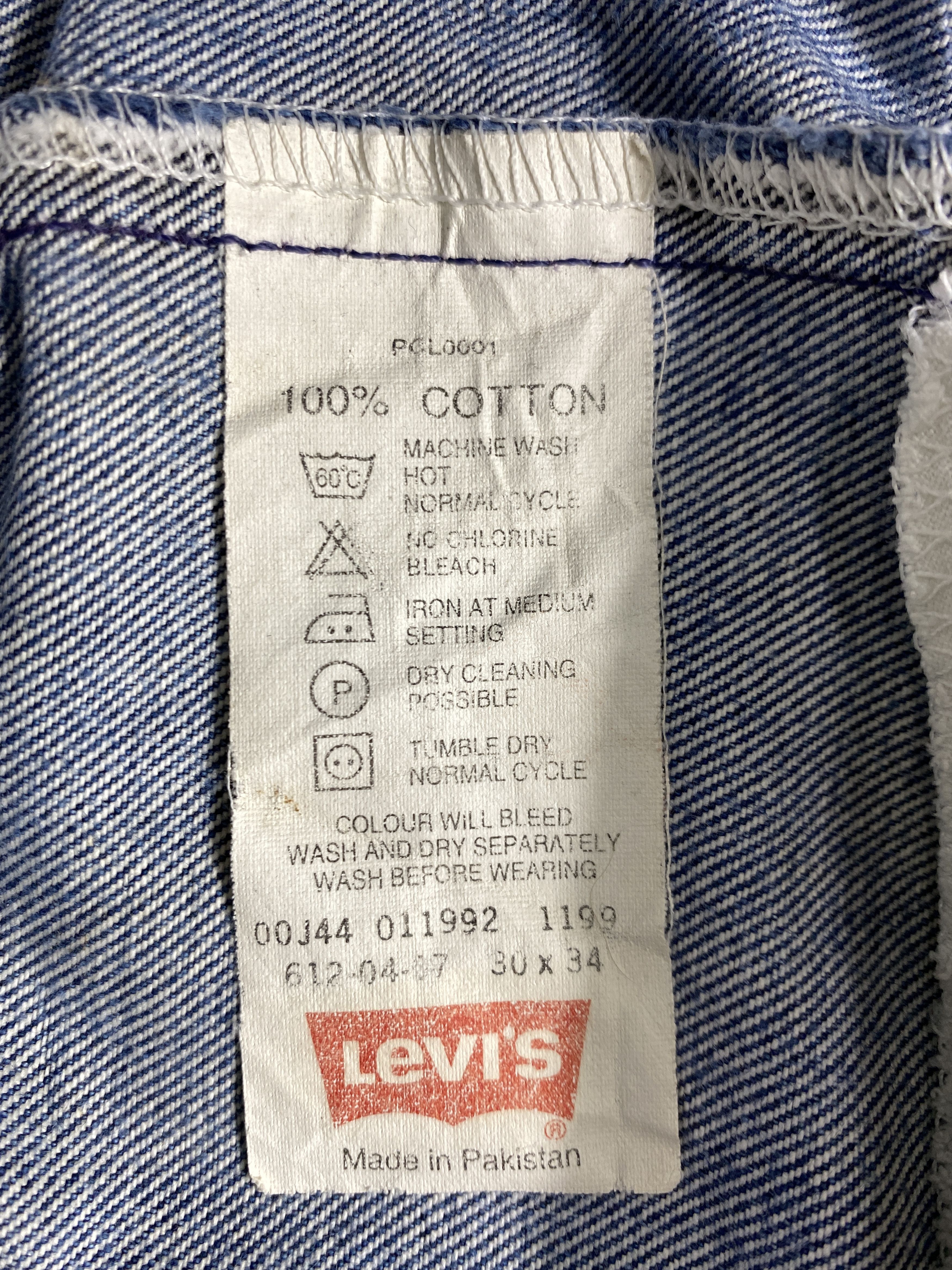 Levi's Blue Wash Vintage Levi's 612 Orange Tab Jeans -JN914 Size US 29 - 9 Thumbnail