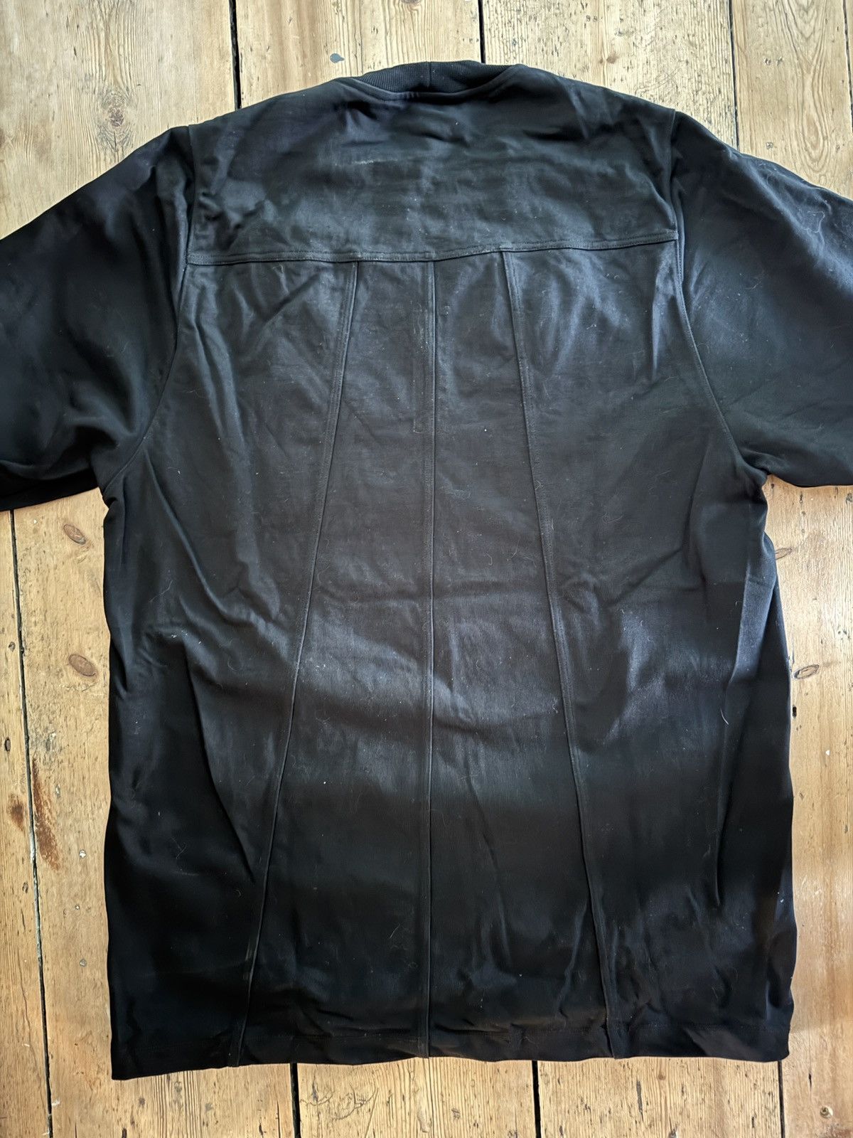 Rick Owens Oversize splint tee in thick cotton Size US M / EU 48-50 / 2 - 8 Thumbnail