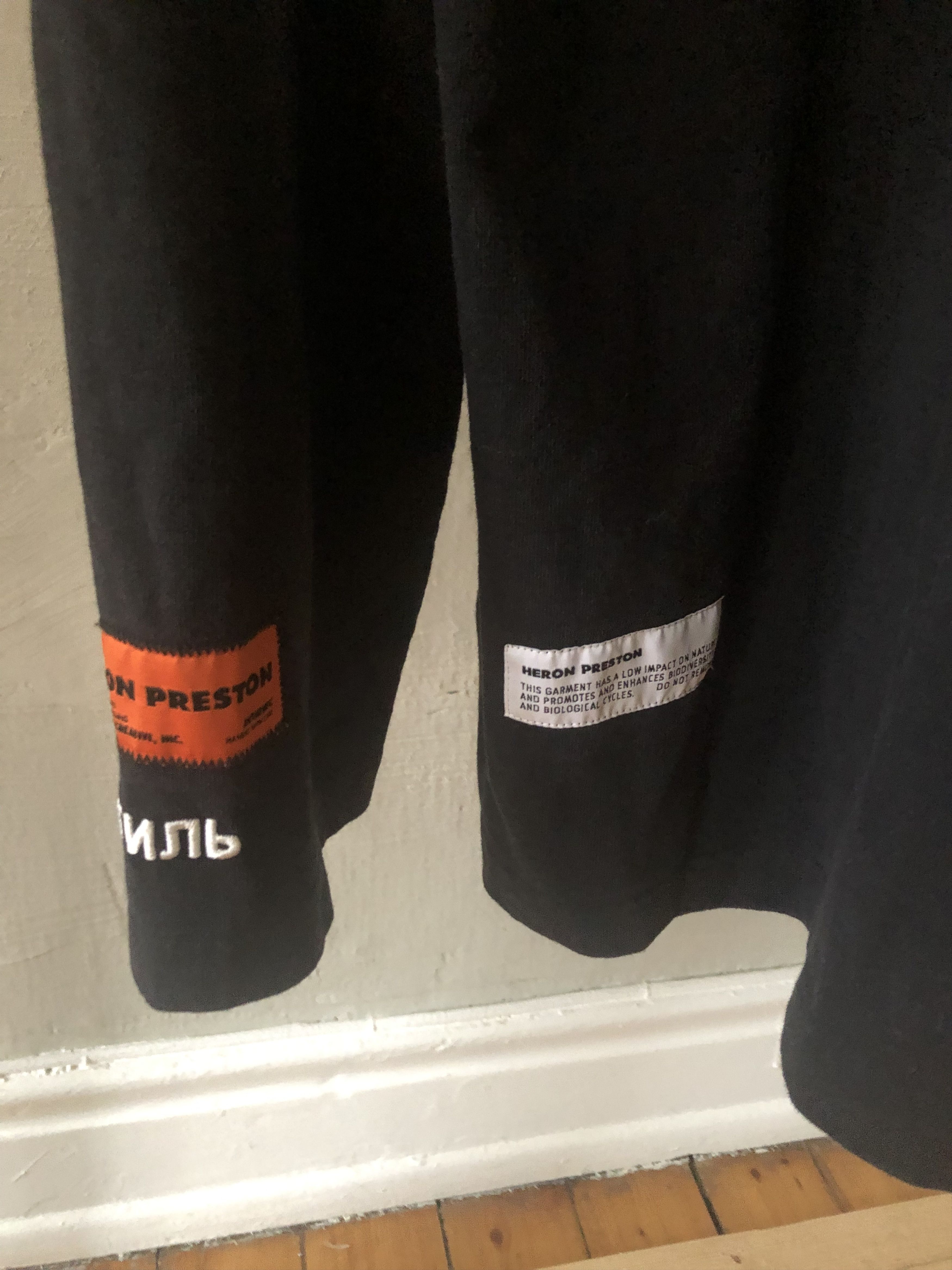 Heron Preston Heron Preston oversized long black thin sweatshirt Size US XL / EU 56 / 4 - 6 Thumbnail