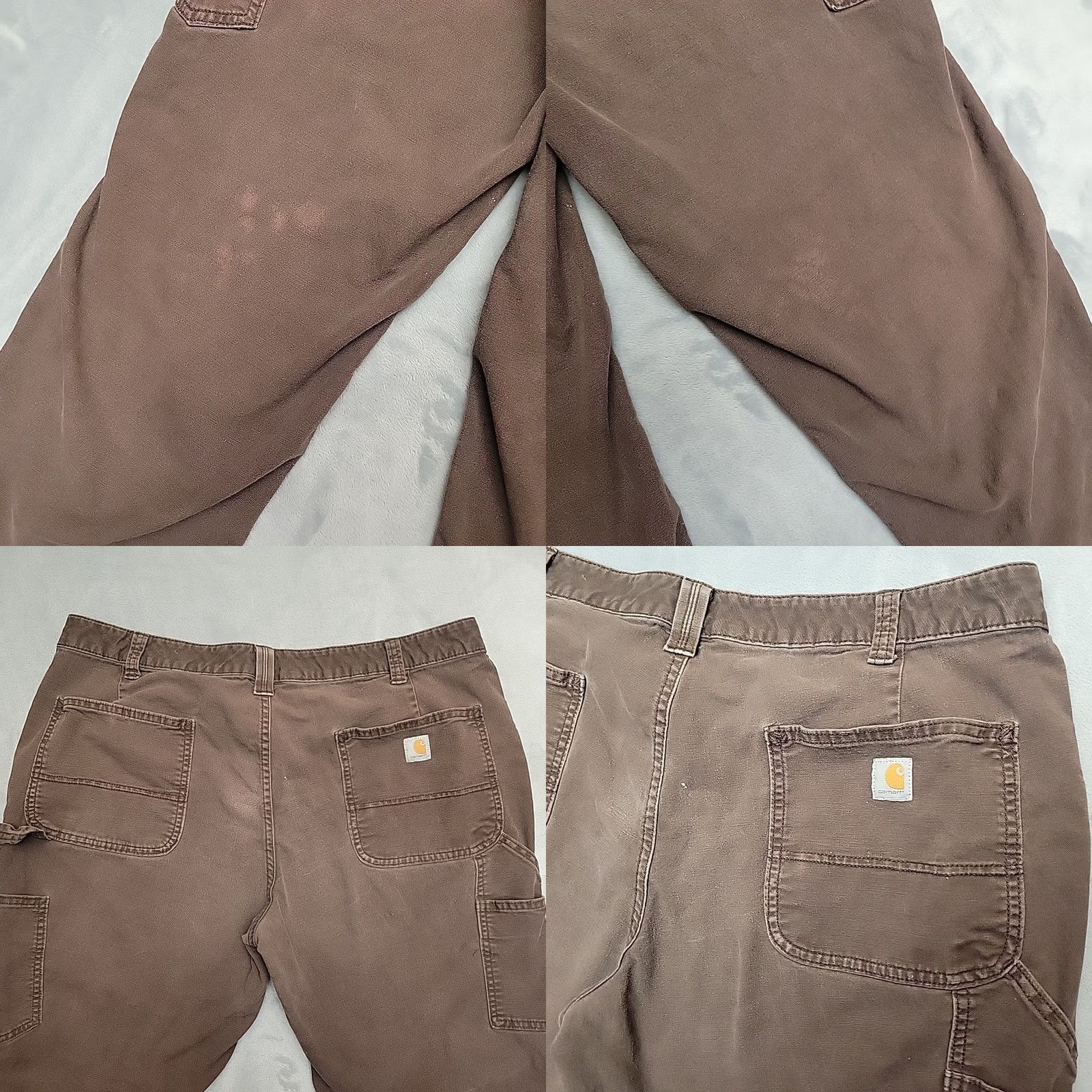 Carhartt Carhartt Pants Womens 8 Brown Canvas Carpenter Cargo 102080 Original Fit Work Crew Pants Womens Brown Canvas Carpenter Cargo 102080 Workwear Nos Size 30" / US 8 / IT 44 - 9 Thumbnail