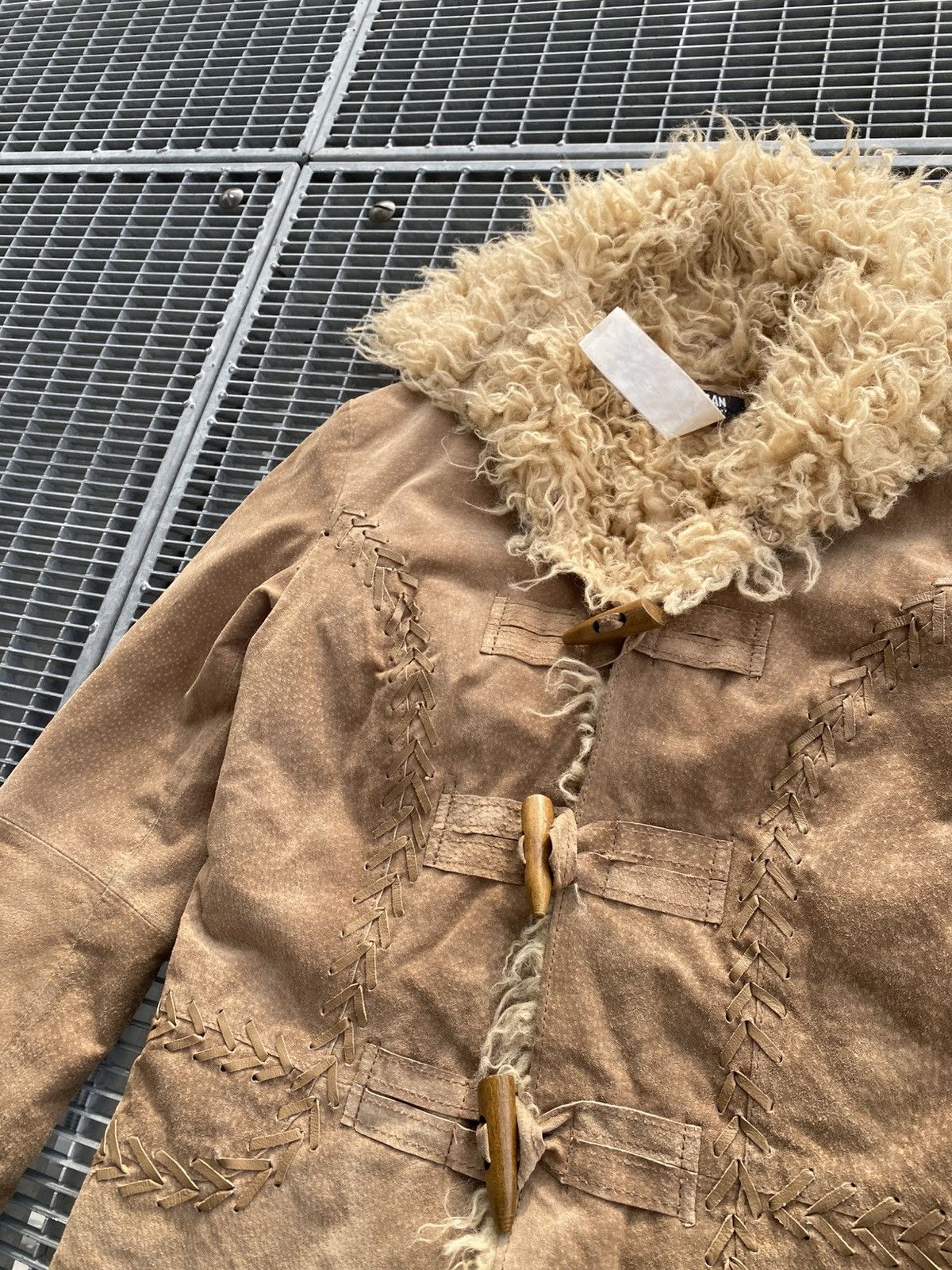 Morgan De Toi Morgan De Toi Fur Pig Leather Wooden Lockers Jacket Size S / US 4 / IT 40 - 6 Thumbnail