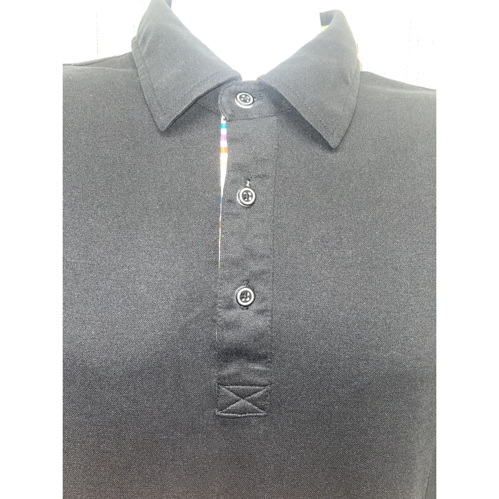 BUGATCHI Bugatchi Black Polo Mens L Golf Size US L / EU 52-54 / 3 - 2 Thumbnail