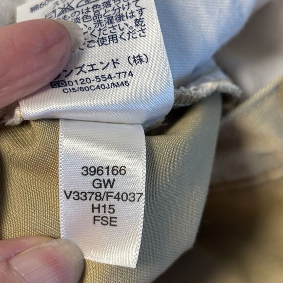 Lands' End Lands' End Ladies Khaki High Rise Straight Leg Pants 8P Size 30" / US 8 / IT 44 - 9 Thumbnail