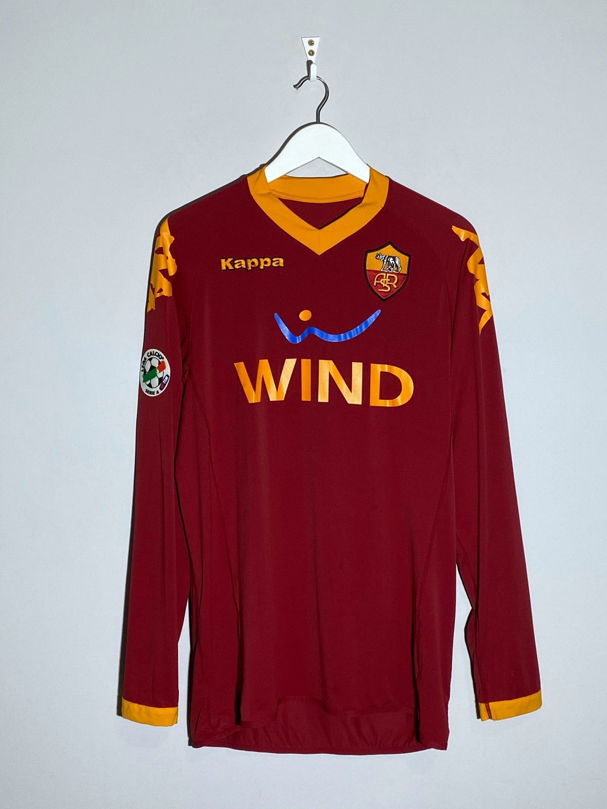 Kappa Kappa AS Roma 2009 Long Sleeve #10 Totti Soccer Jersey Size US L / EU 52-54 / 3 - 2 Thumbnail