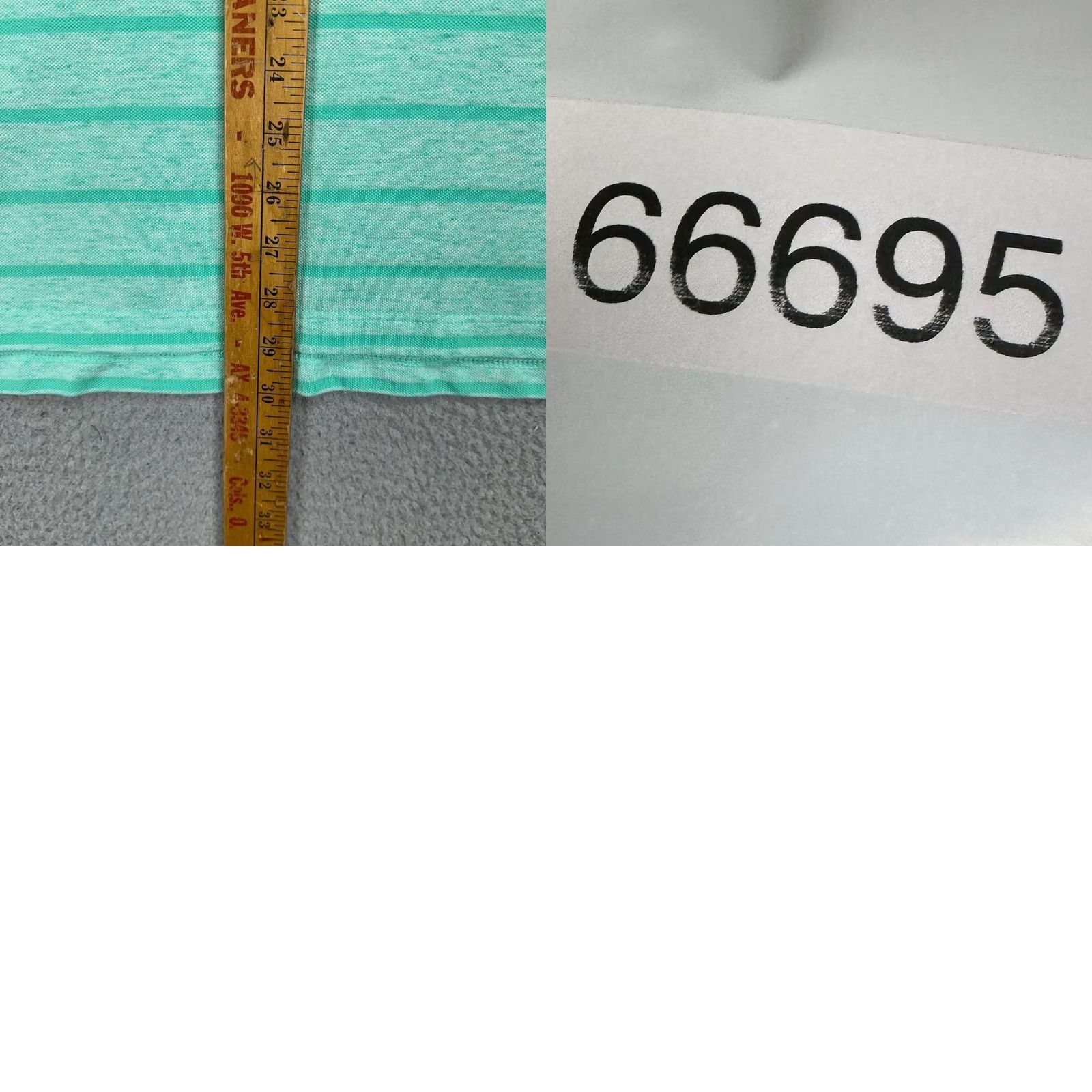 Vintage Great Northwest Polo Shirt Mens Large Mint Green Stripe Linen Blend Rugby NEW Size US L / EU 52-54 / 3 - 8 Thumbnail