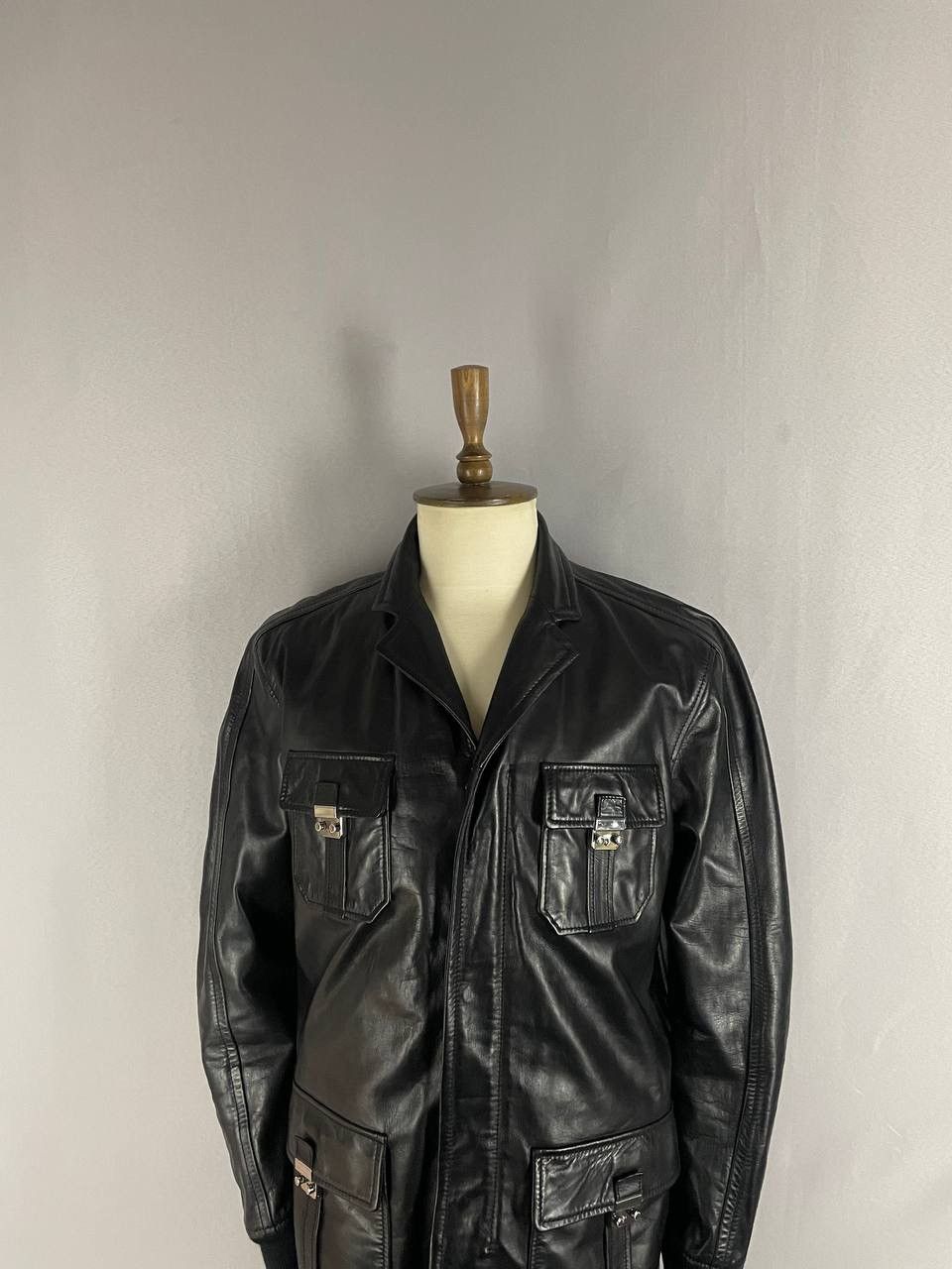 Dsquared2 Dsquared2 Leather Jacket Black 56 size Size US XL / EU 56 / 4 - 3 Thumbnail