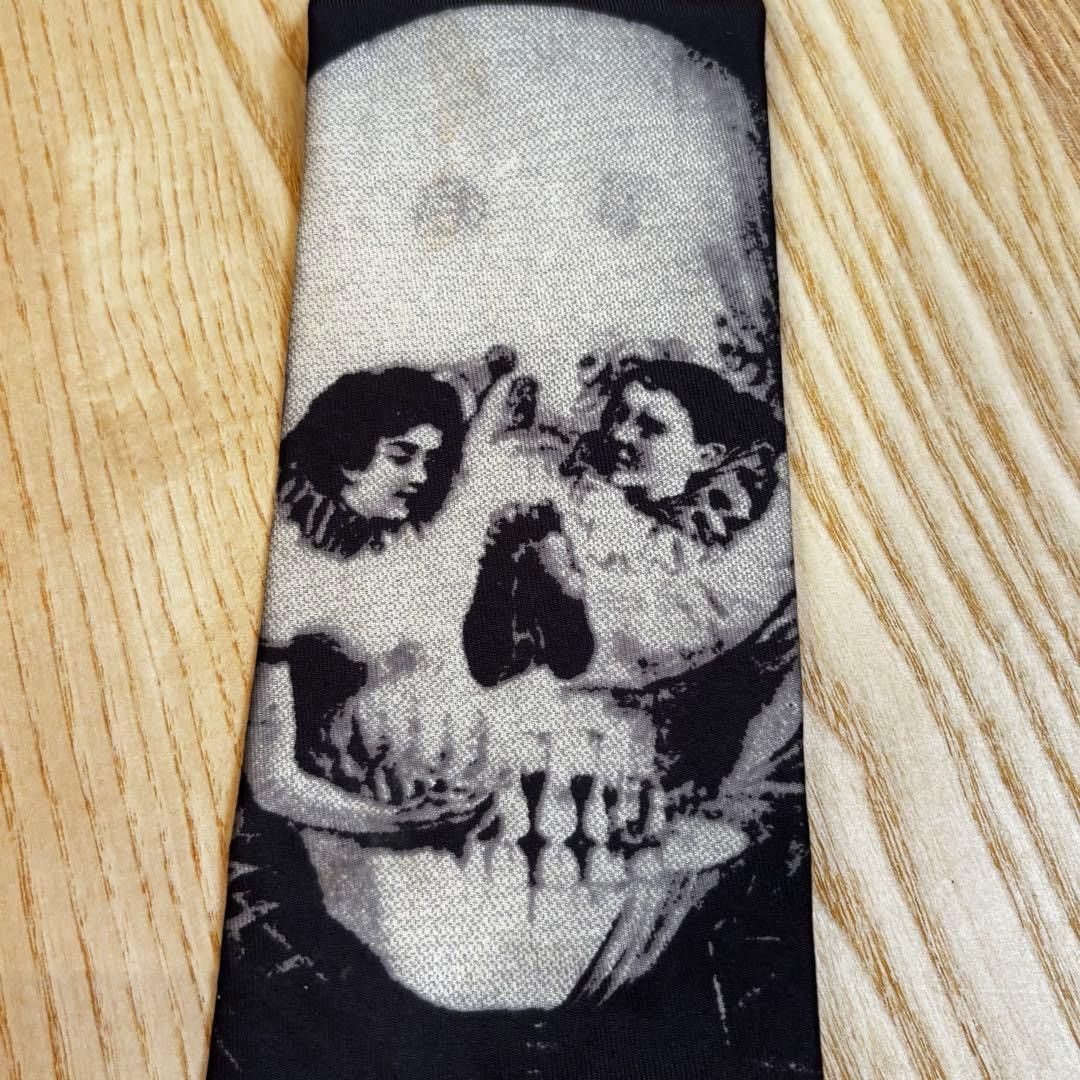 Yohji Yamamoto 94AW Skull Tie Size ONE SIZE - 2 Thumbnail