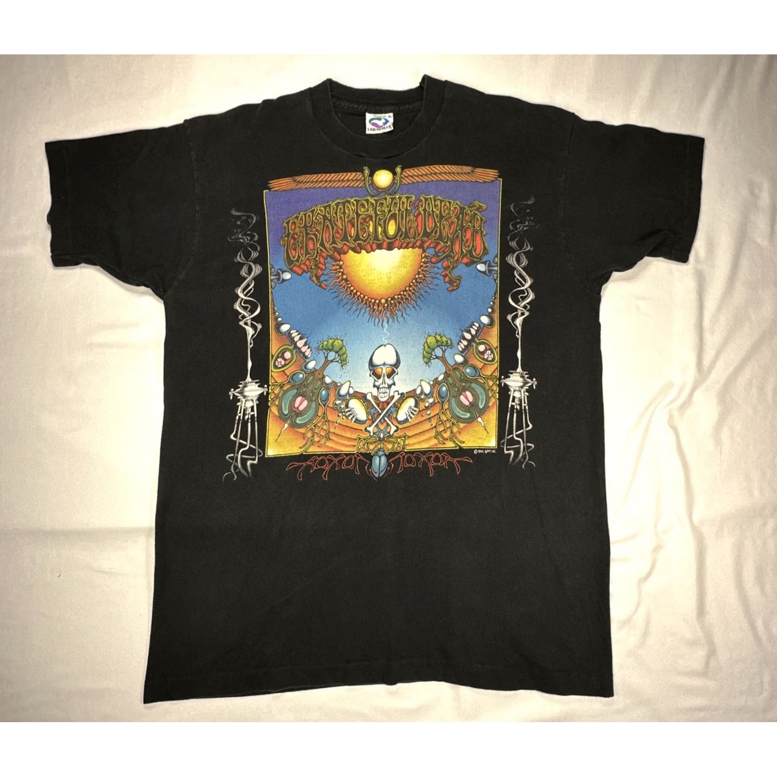 Liquid Blue VINTAGE Grateful Dead T-Shirt XL Black Liquid Blue Single Stitch Band Shirt 1994 90s Graphic Music Mens Size US L / EU 52-54 / 3 - 2 Thumbnail