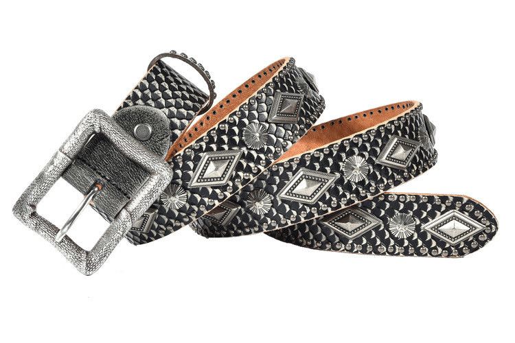 Snakeskin Embossed Belt