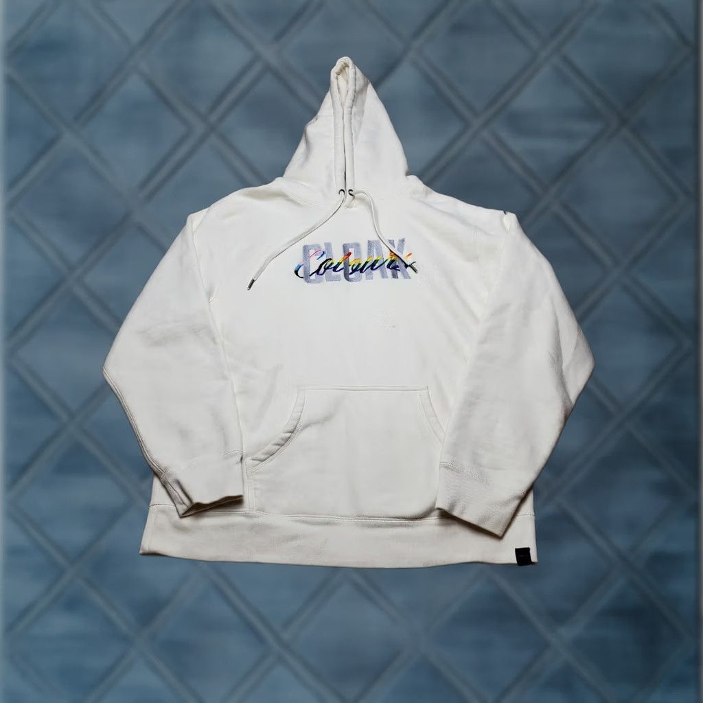 J Brand Cloak Hoodie XL Mens Ivory Pullover Long Sleeve Hooded Pockets Logo Embroidered Fall Winter Regular Men Size US XL / EU 56 / 4 - 1 Thumbnail